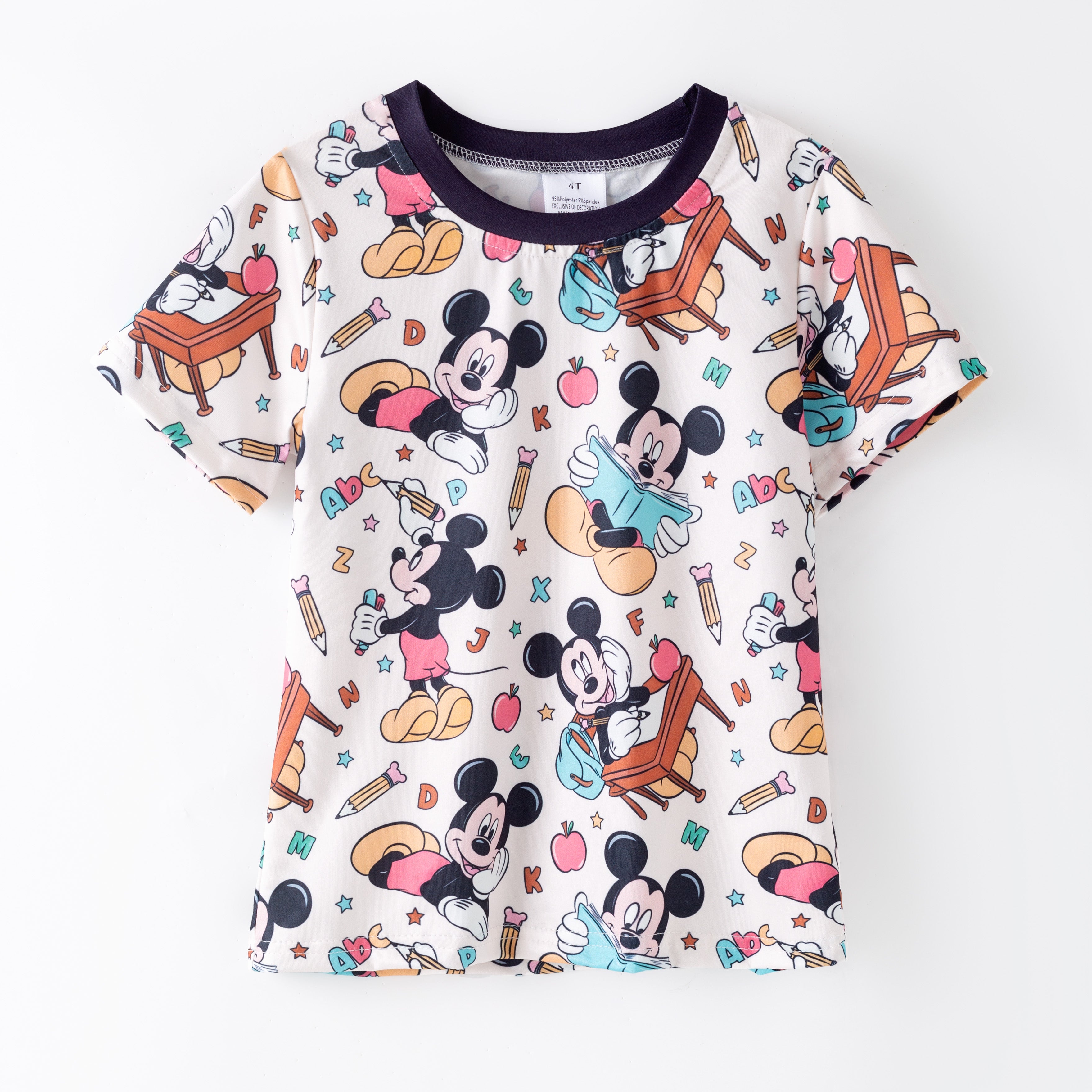 (Pre Order)Boys Summer Back To School Print Top