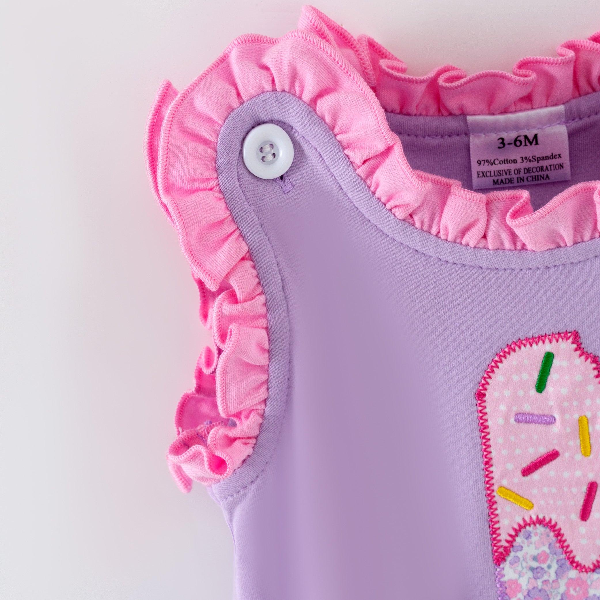 (In Stock)Sisters Spring&Summer Popsicle Applique Shorts Set&Romper