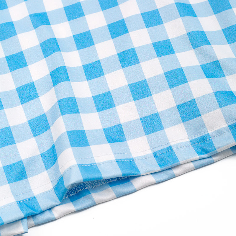 (In Stock)Boy's Farm Embroidered Smocked Plaid Top