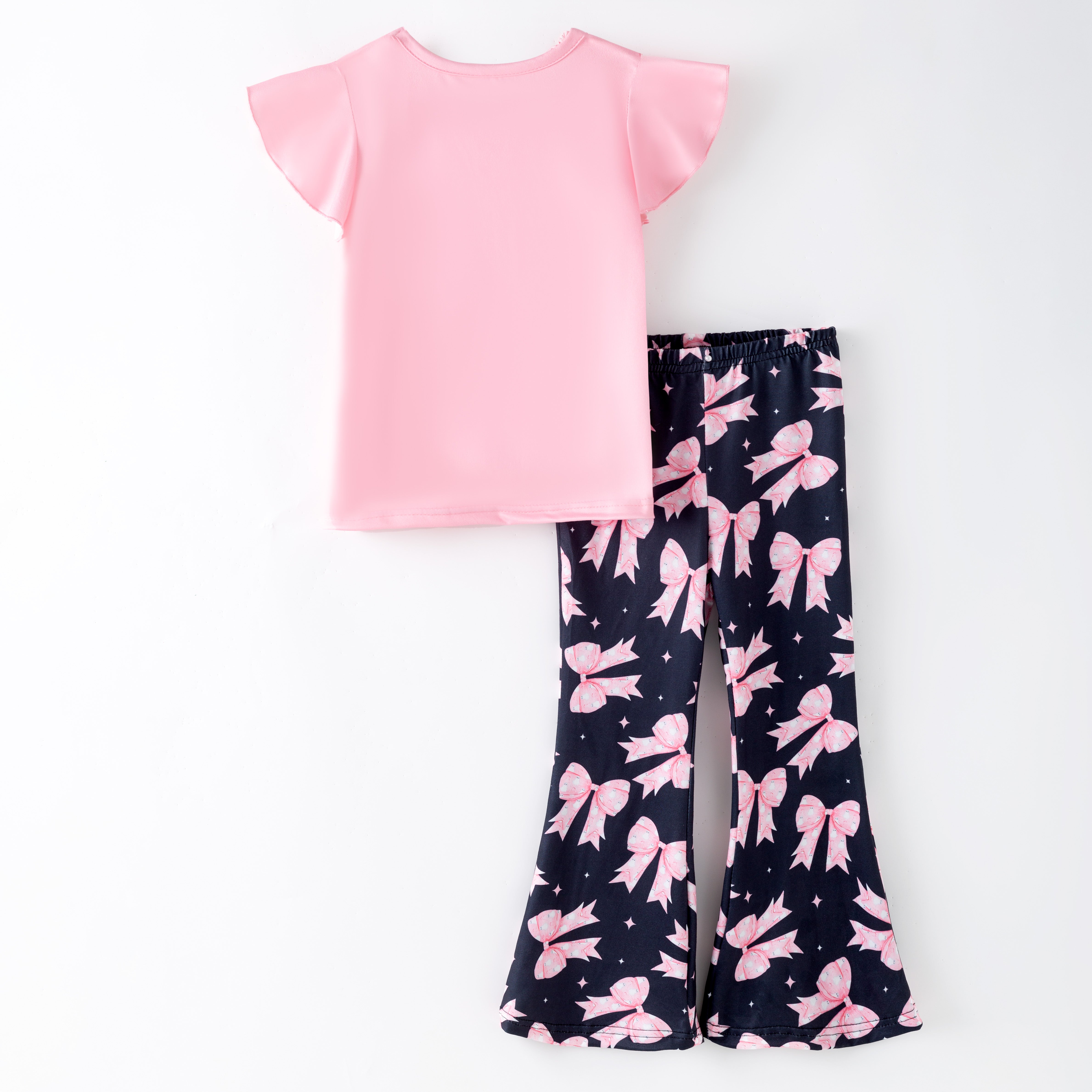 (Pre Order)Girls Halloween Cartoon Print Outfit Set