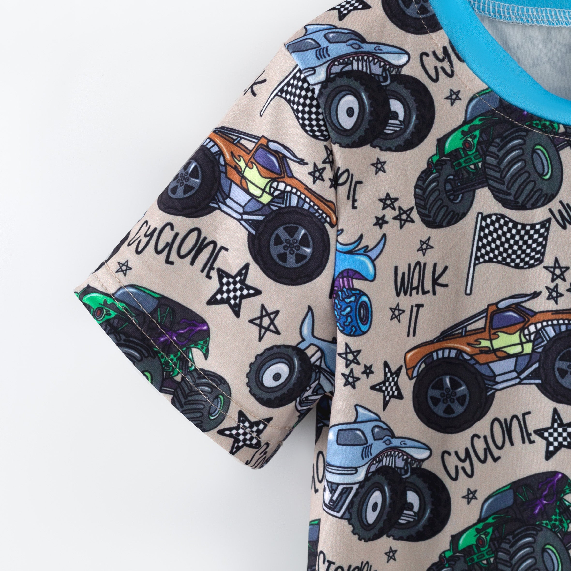 (Pre Order,Prepack Zone)Boys Spring&Summer Truck Print Hoodie(Mix Size)