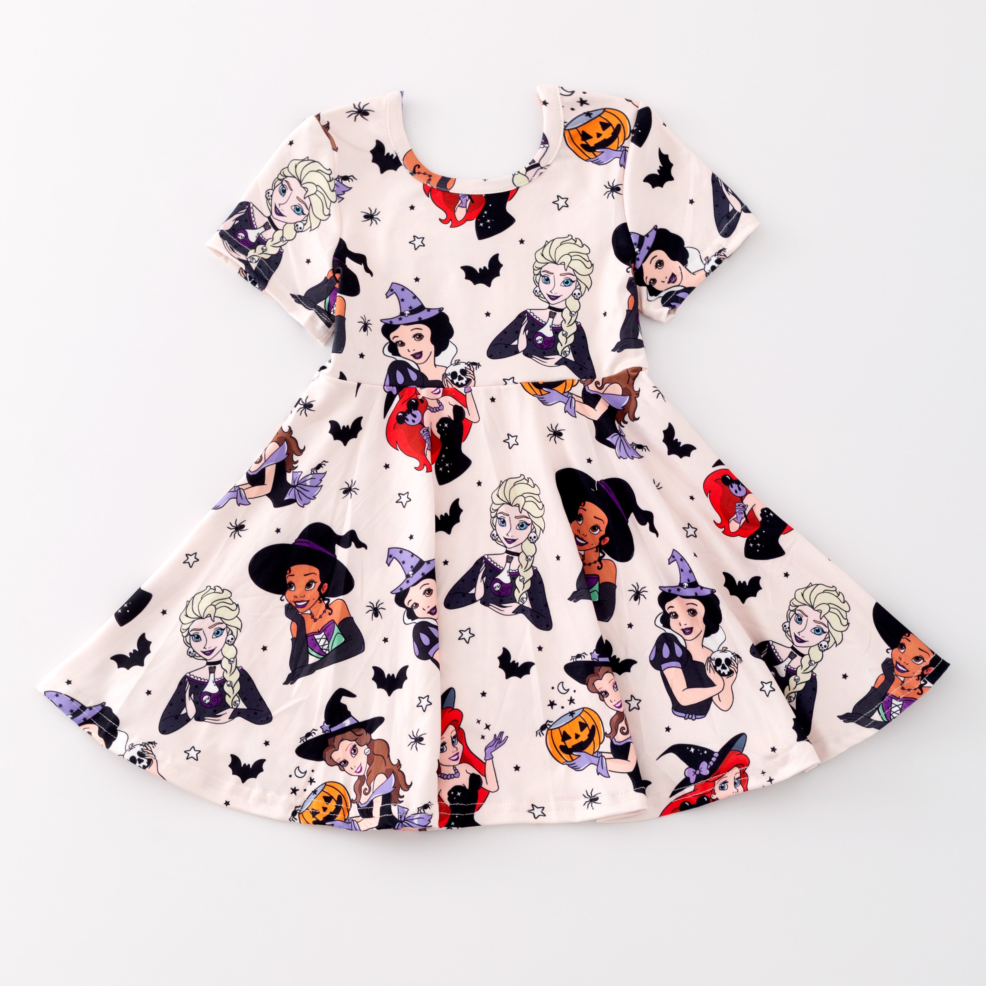 (Pre Order)Girls Cute Cartoon Print Twirl Dress