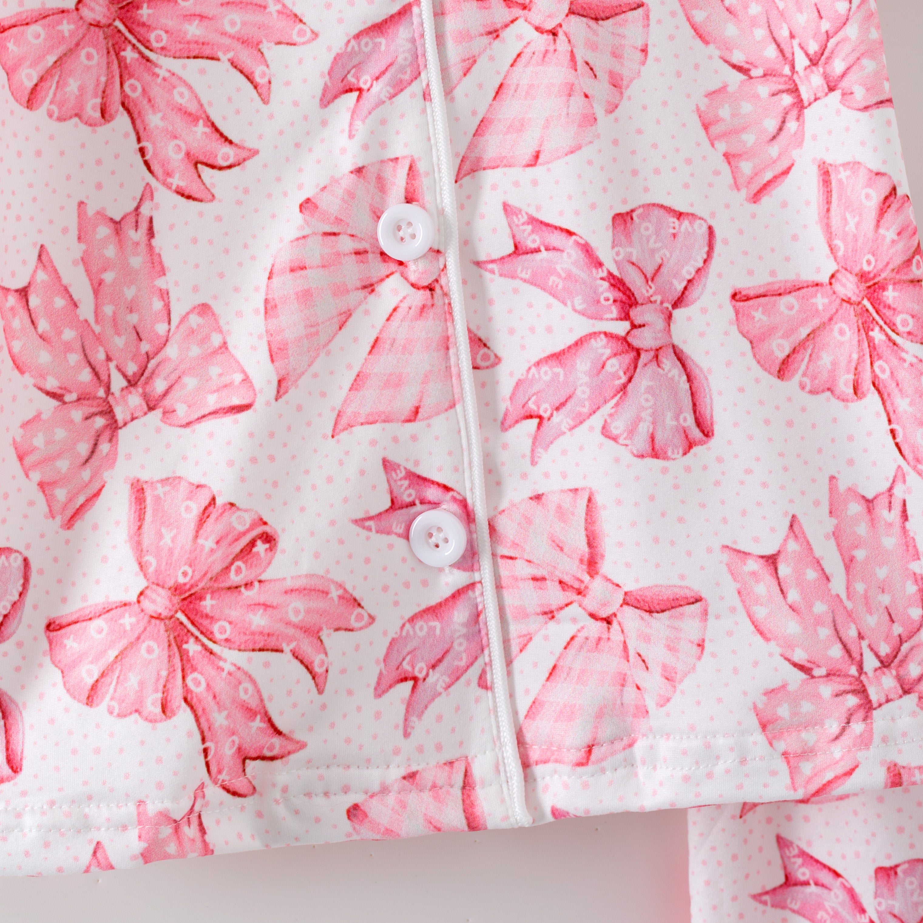 (Pre Order,Prepack Zone)Girls Valentine's Day Print Pajamas(Mix Size)