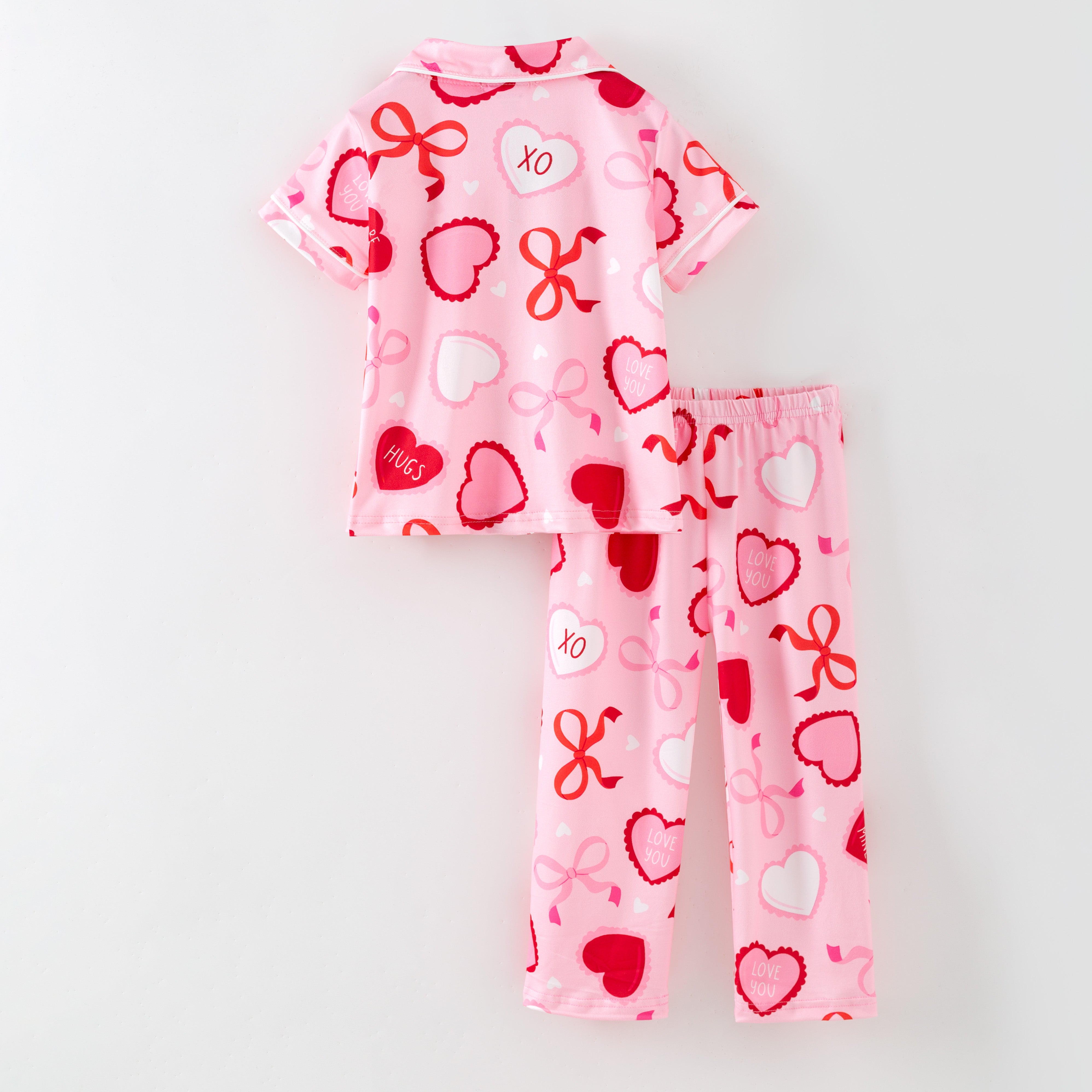 (Pre Order,Prepack Zone)Girls Valentine's Day Print Pajamas(Mix Size)