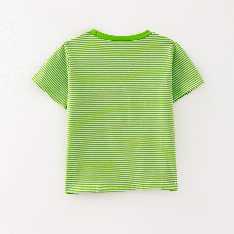 (In Stock)Boys Spring and Summer Lion Applique Cotton Top