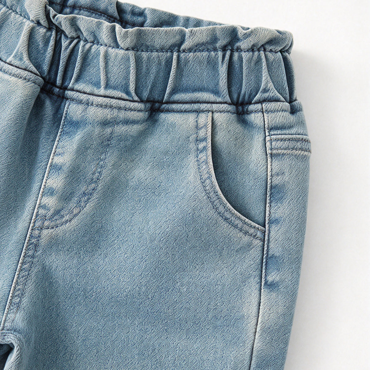 (In Stock)Girls Fall Blue Pearl Jeans