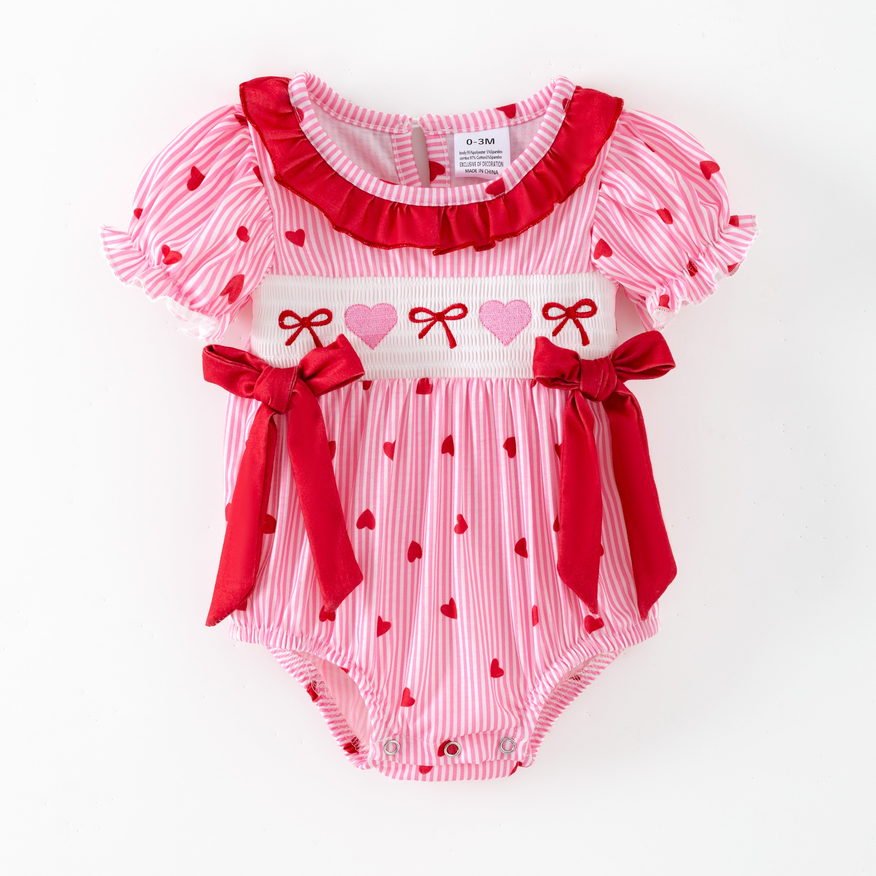 (Pre Order,Prepack Zone)Family Valentine's Day Embroidery Set&Romper(Mix Size)