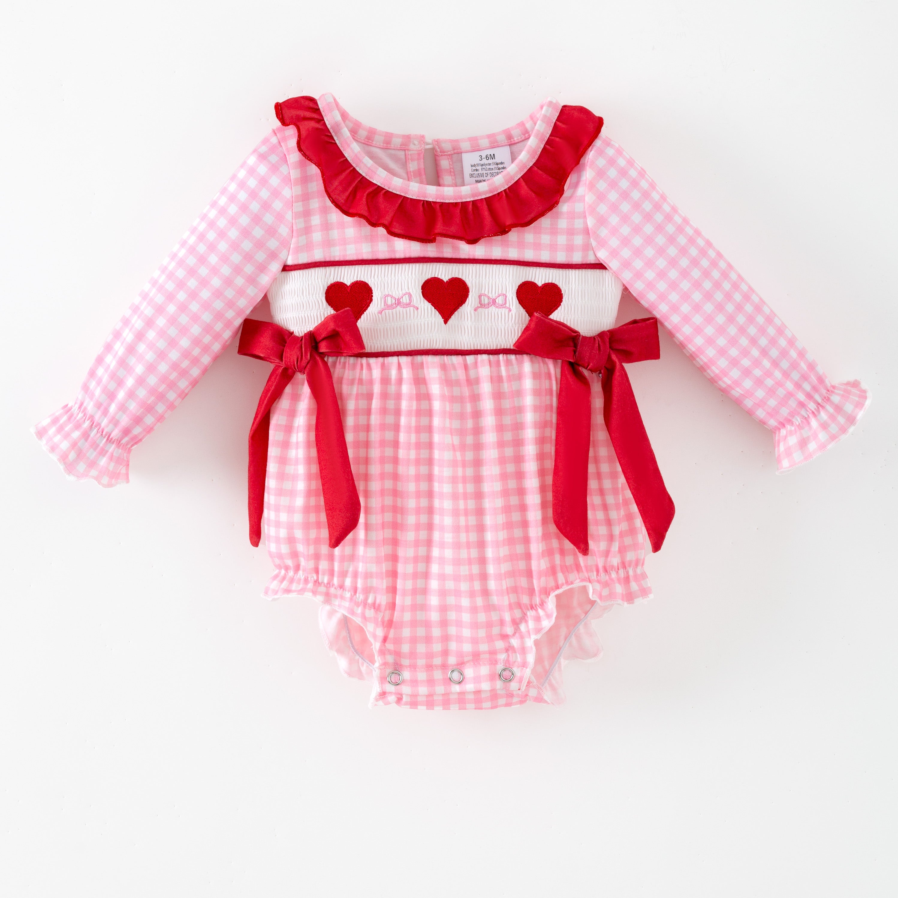 (Pre Order,Prepack Zone)Family Valentine's Day Embroidery Set&Romper(Mix Size)