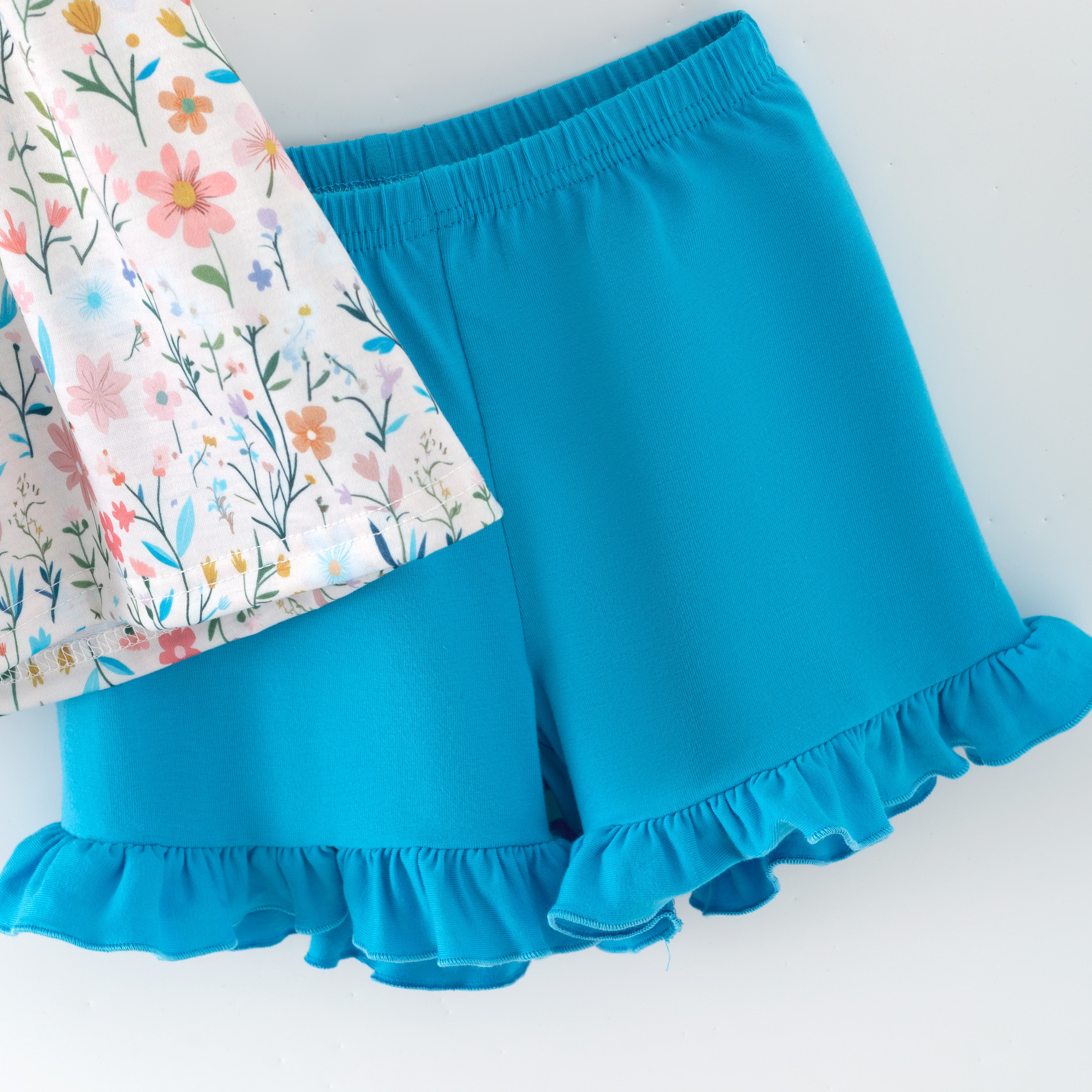 (In Stock)Siblings Easter Embroidery Cotton Shorts Set&Romper