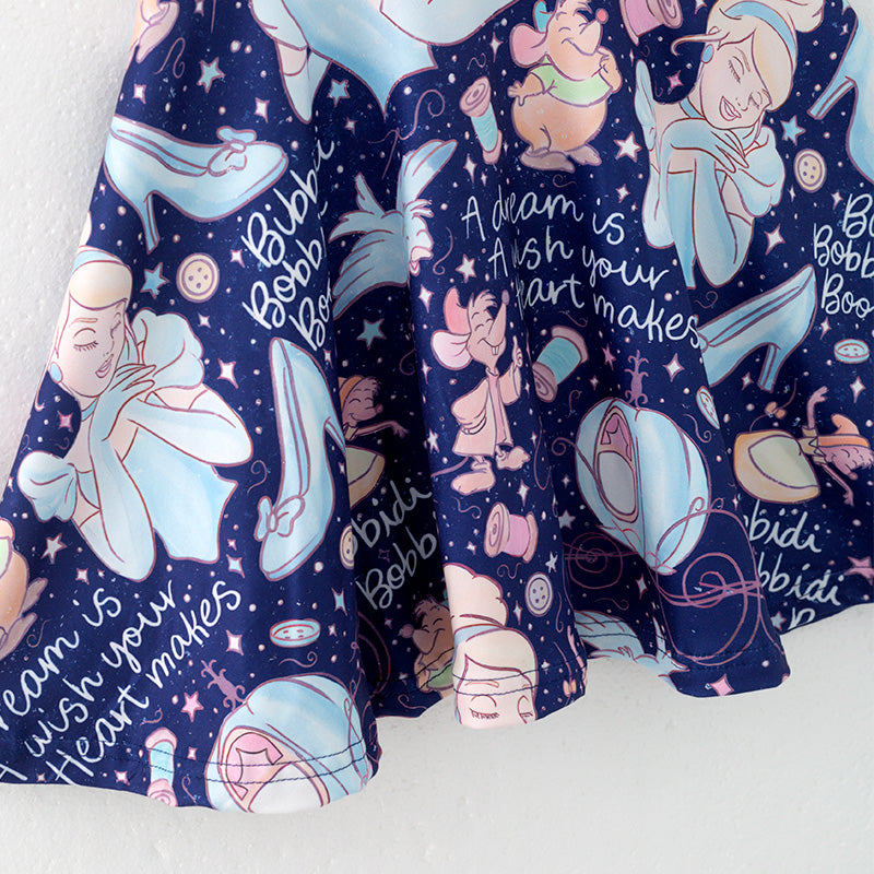(In Stock)Girls Spring and Summer Princess Print Dress
