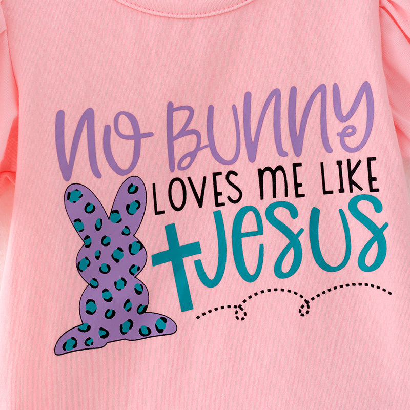 (In Stock)Girls Easter Bunny Print Shorts Set
