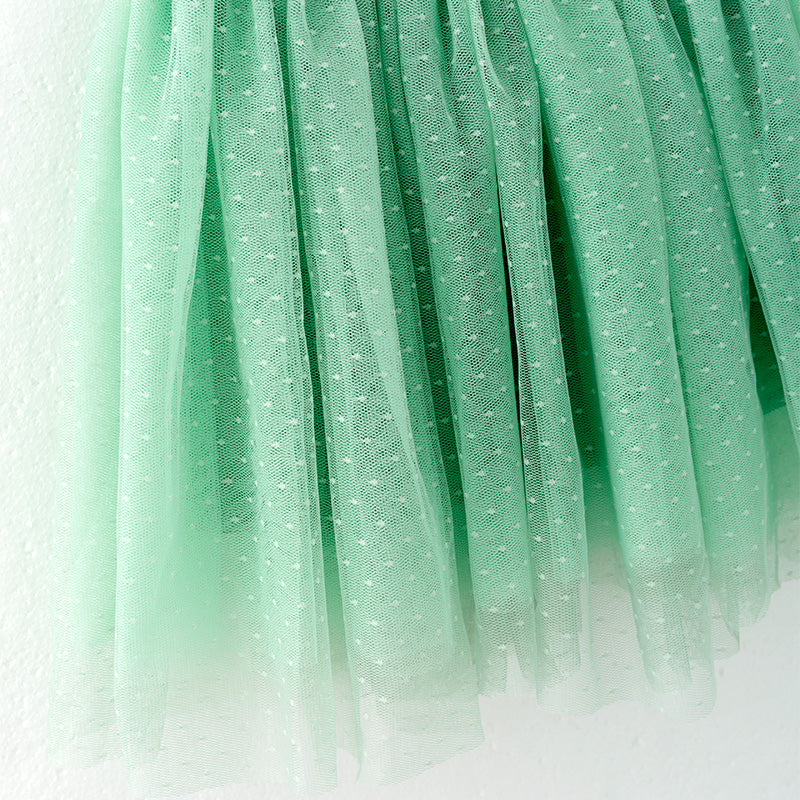 (In Stock)Girls Easter Light Green Sequin Tulle Dress