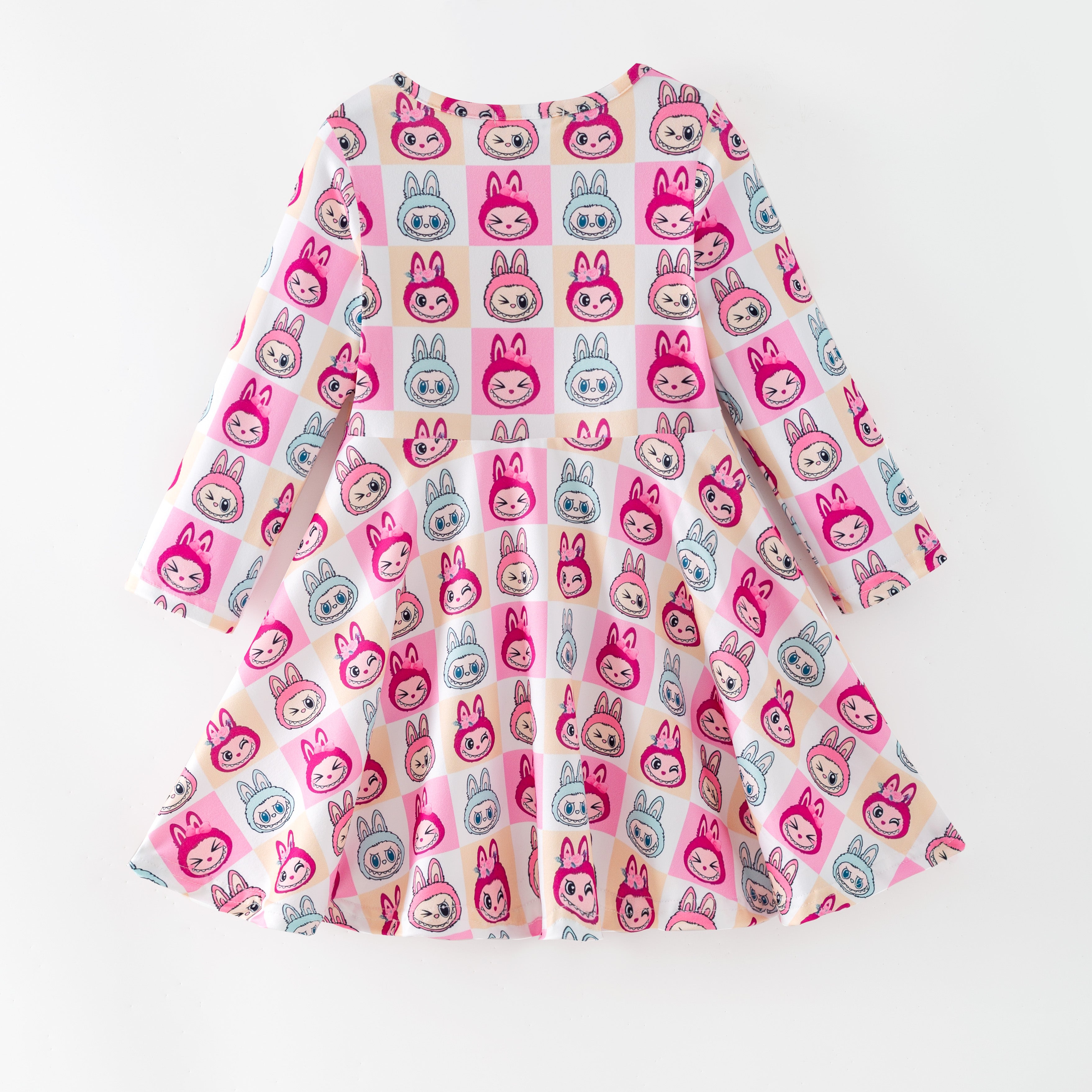 (Pre Order,Prepack Zone)Girls Christmas LBB Print Dress(Mix Size)