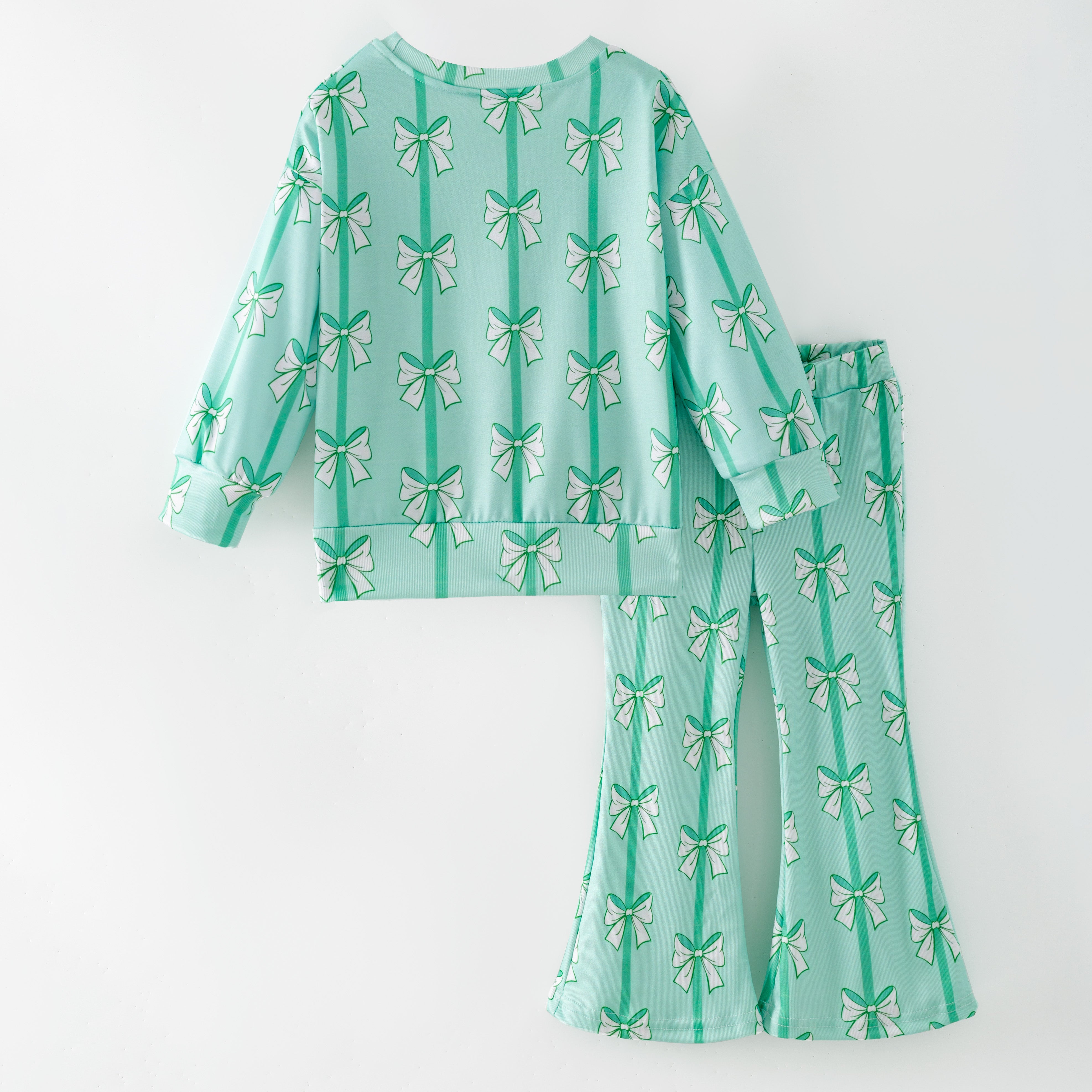 (Pre Order,Prepack Zone)Girls St. Patrick's Day Shamrock Print Dress&Set(Mix Size)