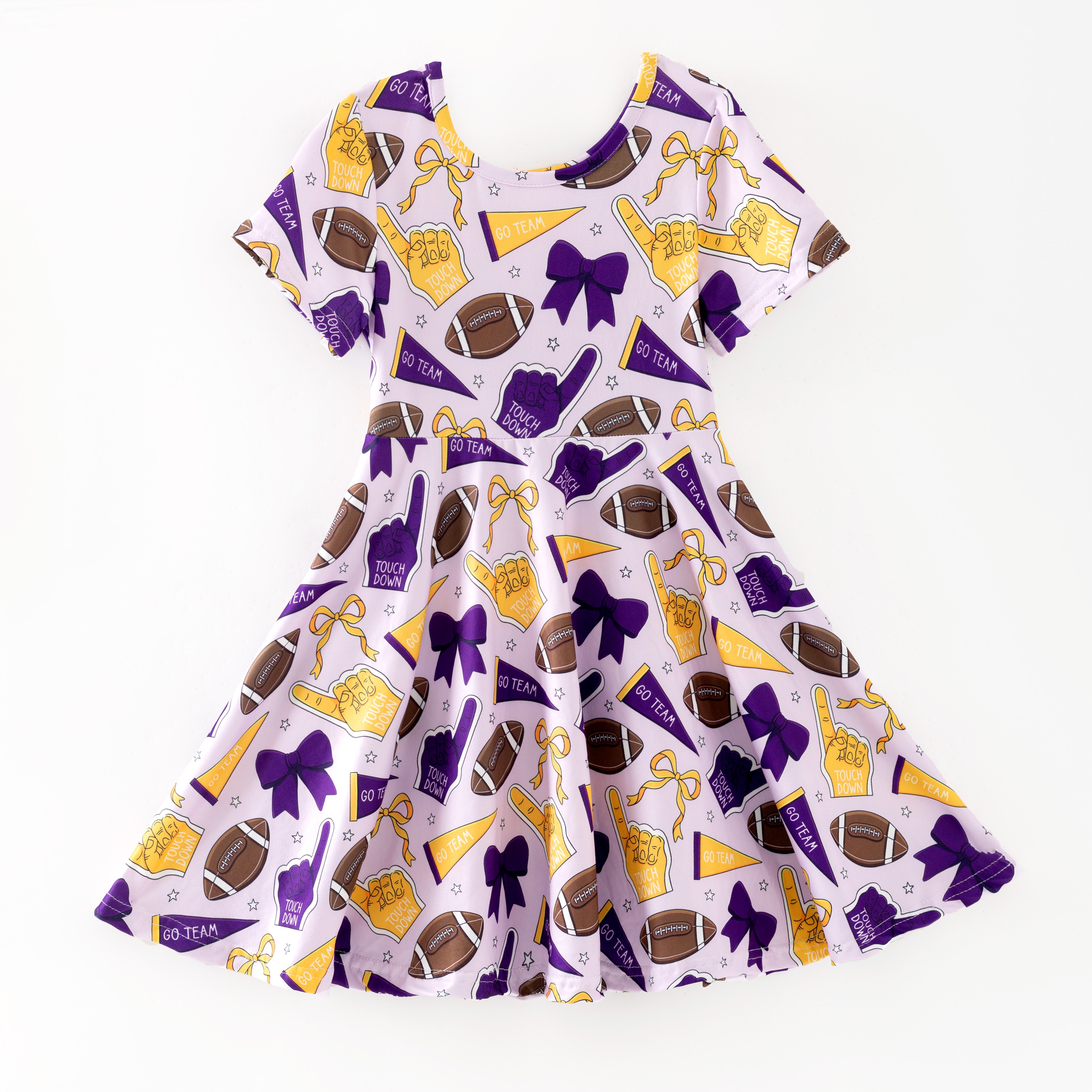 (Pre Order)Girls Summer Football Print Dress