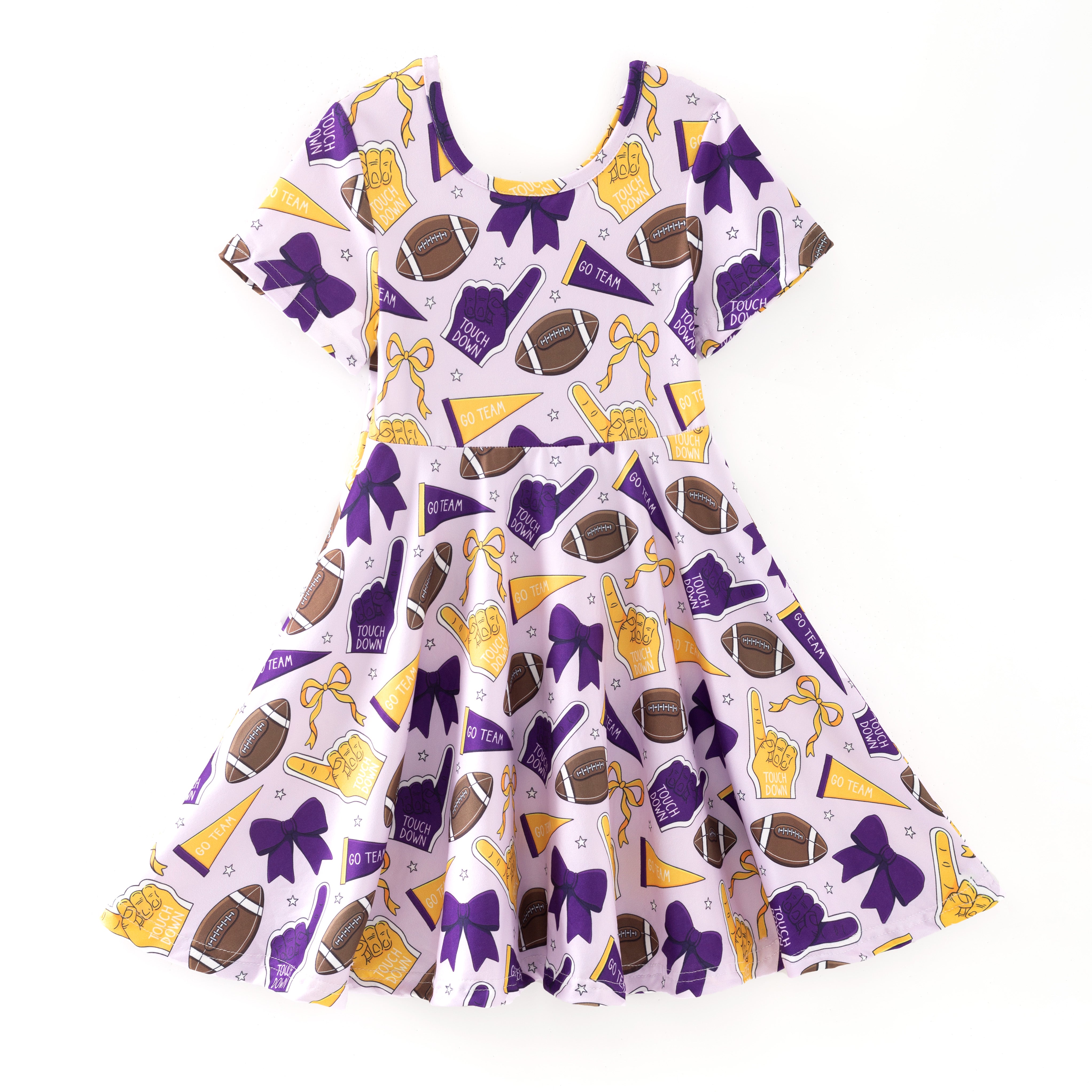 (Pre Order)Girls Summer Football Print Dress