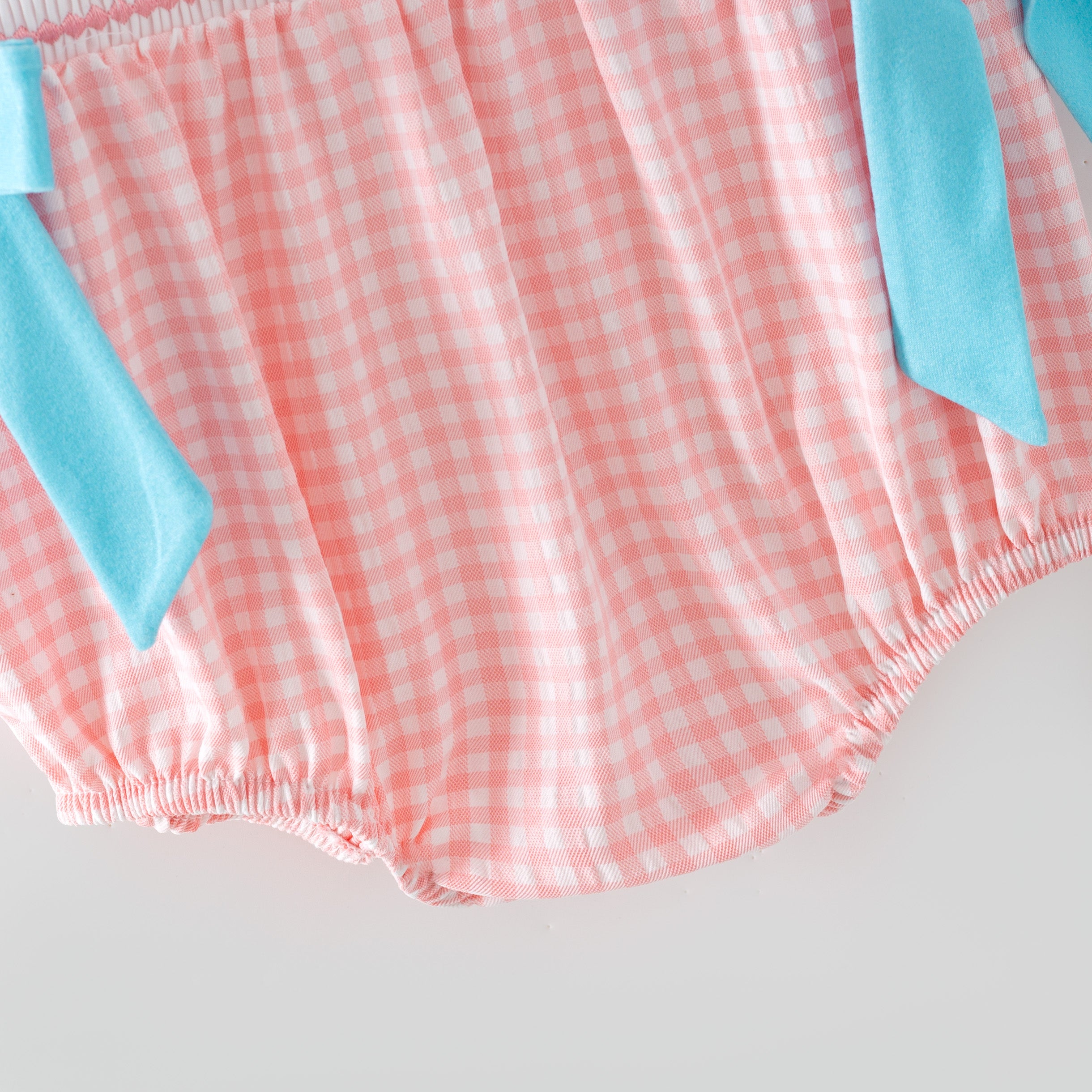 (In Stock)Sisters Easter Bunny Embroidery Smocked Shorts Set&Romper