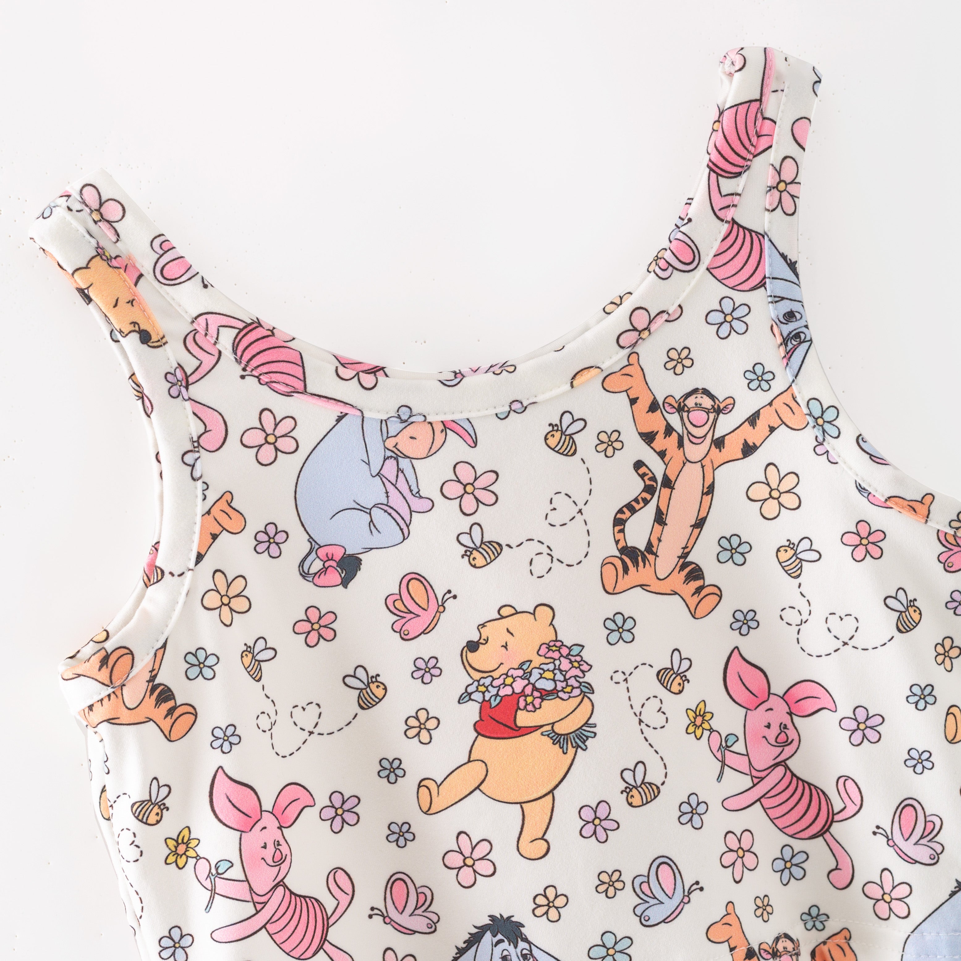 (Pre Order)Girls Summer Cartoon Print Skort Set