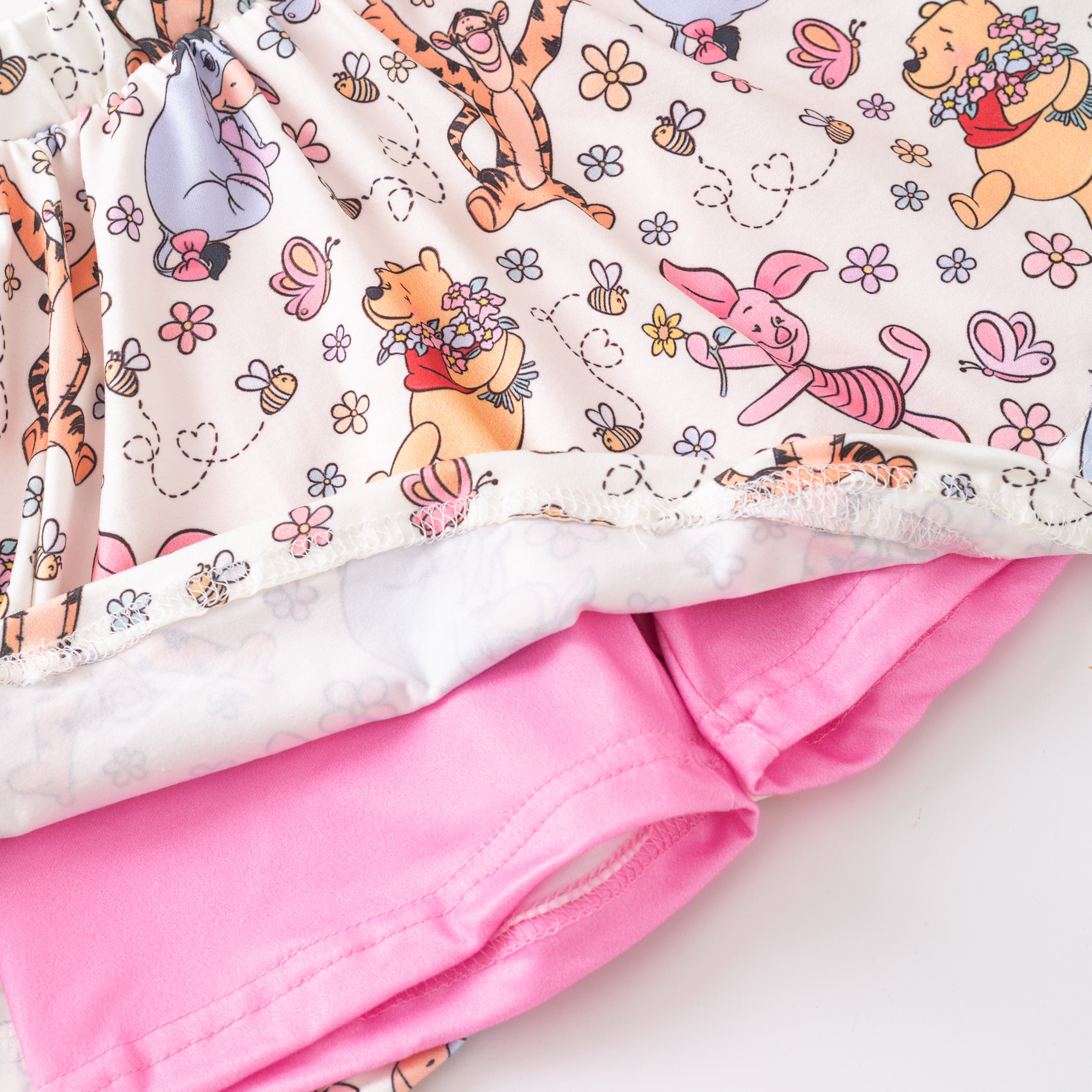 (Pre Order)Girls Summer Cartoon Print Skort Set
