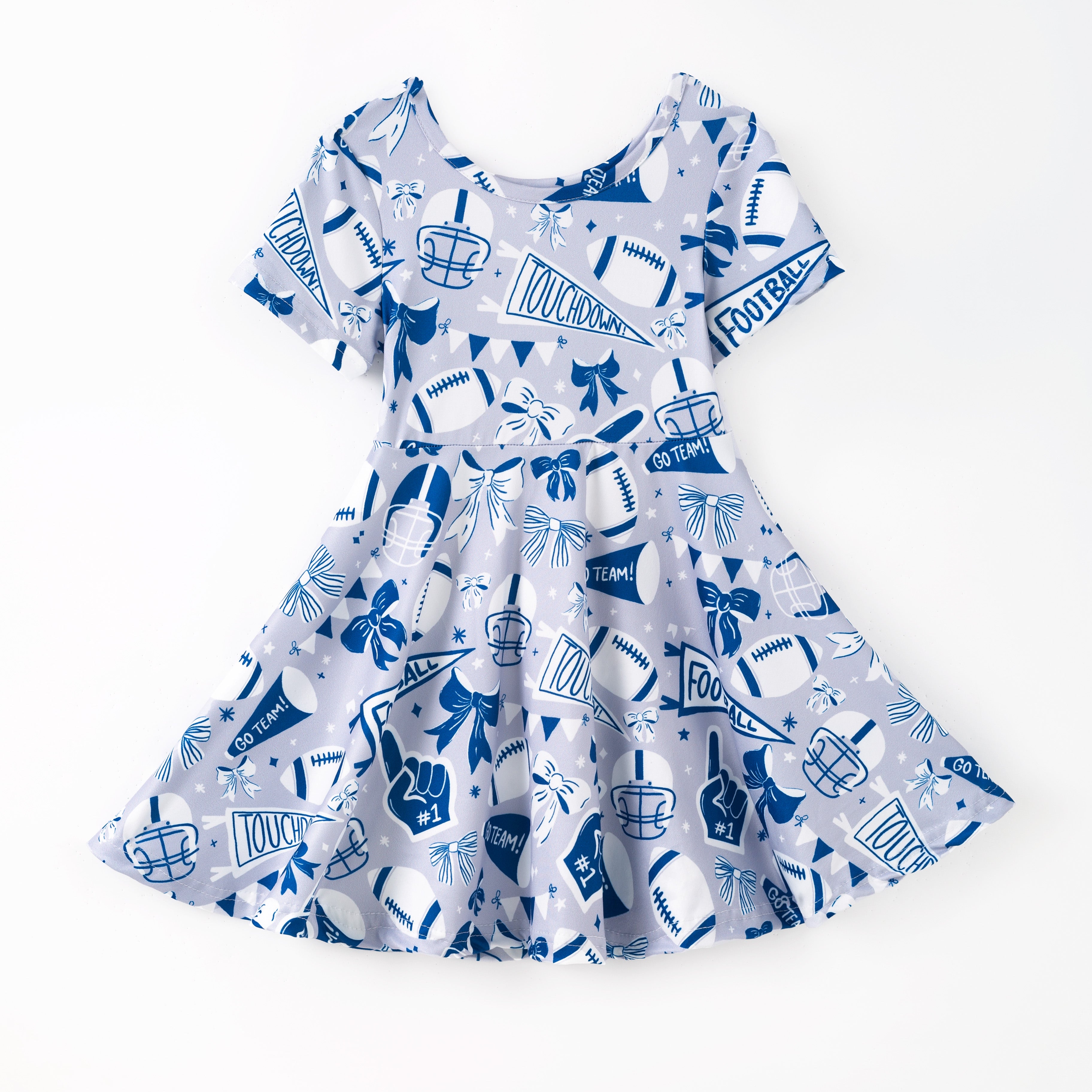 (Pre Order)Girls Summer Football Print Dress
