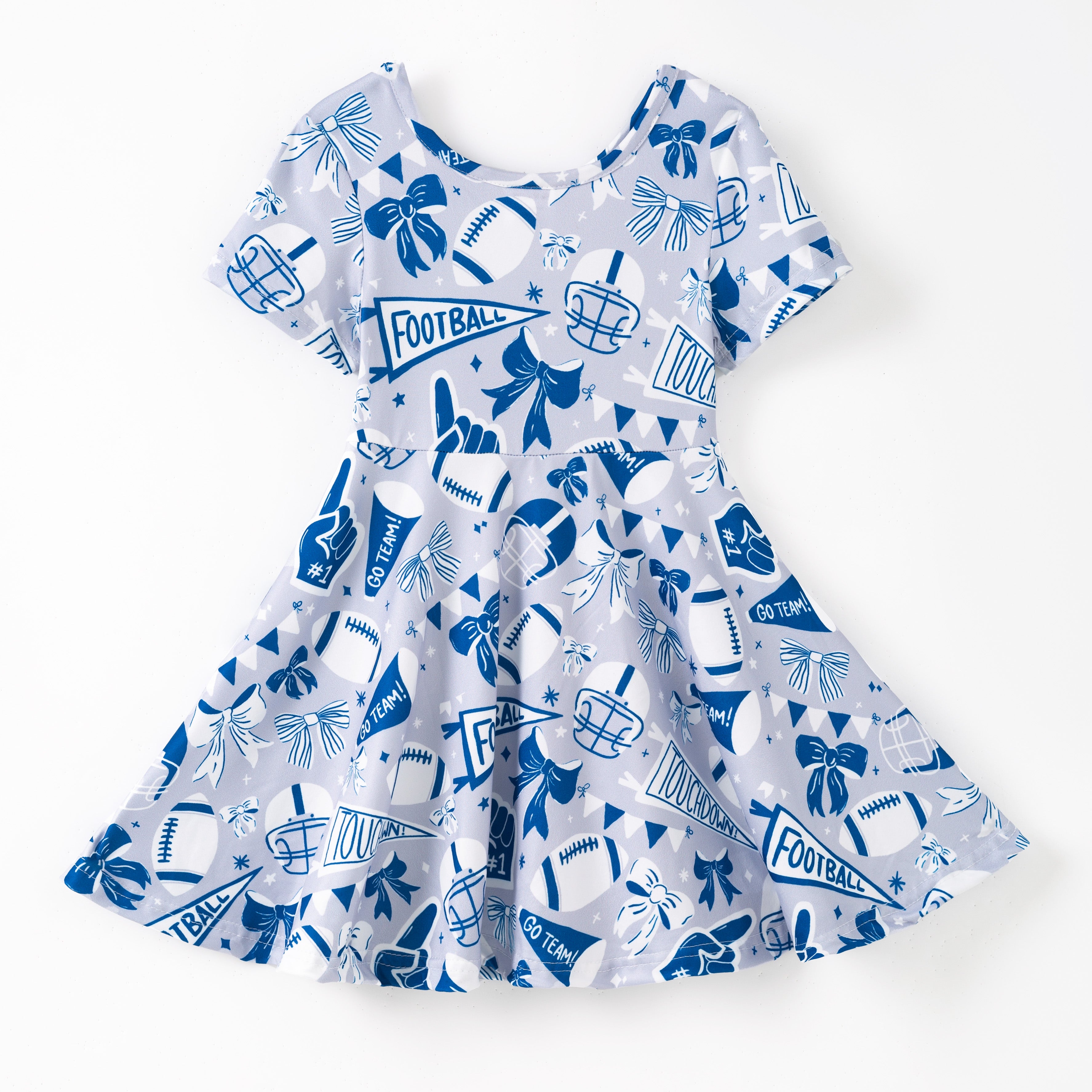 (Pre Order)Girls Summer Football Print Dress