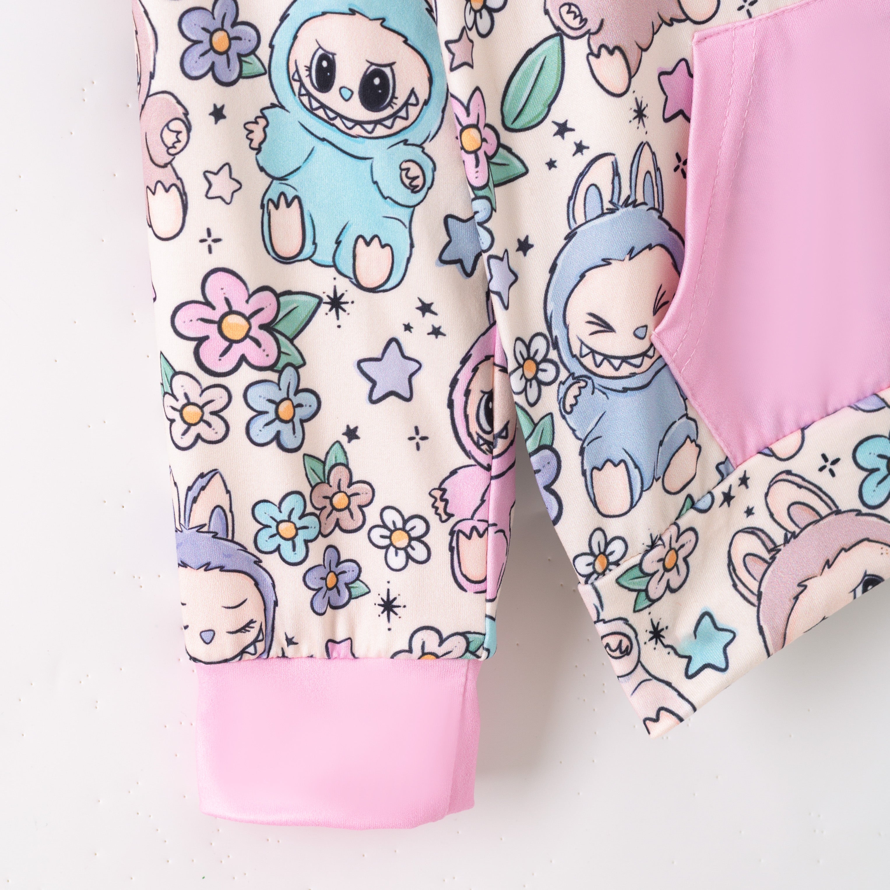 (Pre Order,Prepack Zone)Girls Cartoon LBB Print Hoodie