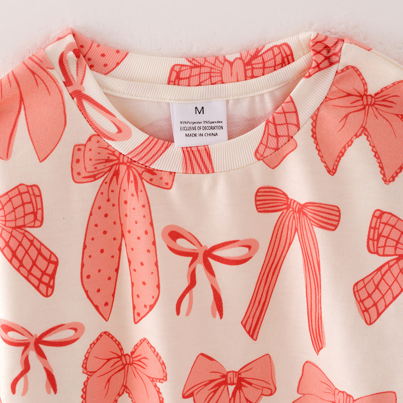 (Pre Order)Girls Print Twill Sweatshirt Suit