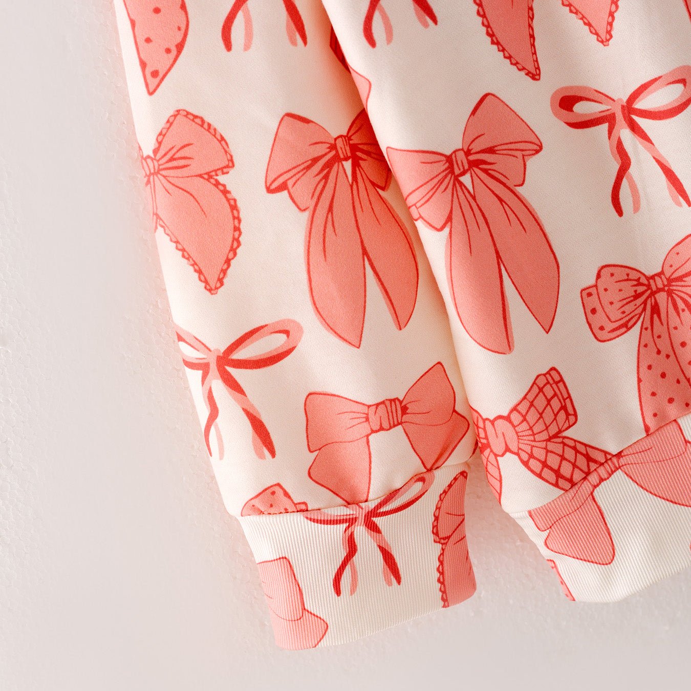 (Pre Order)Girls Print Twill Sweatshirt Suit