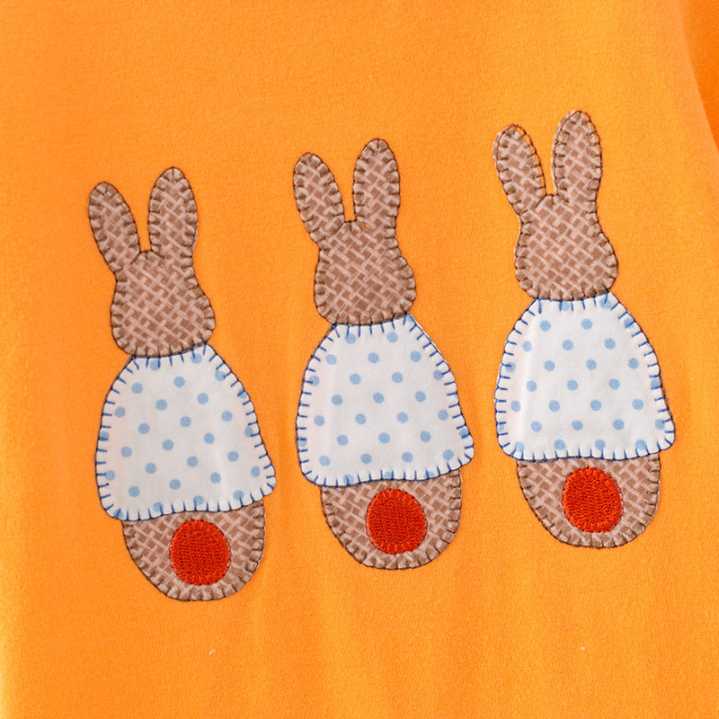 (In Stock)Toddler Boys Easter Bunny Applique Romper