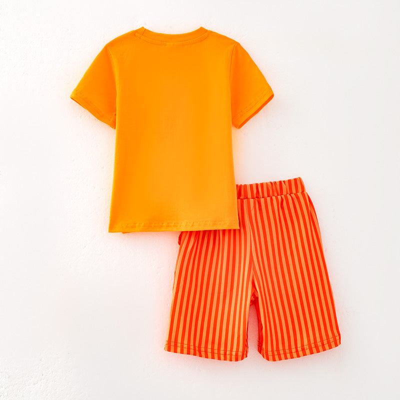 (In Stock)Boys Easter Bunny Applique Shorts Set