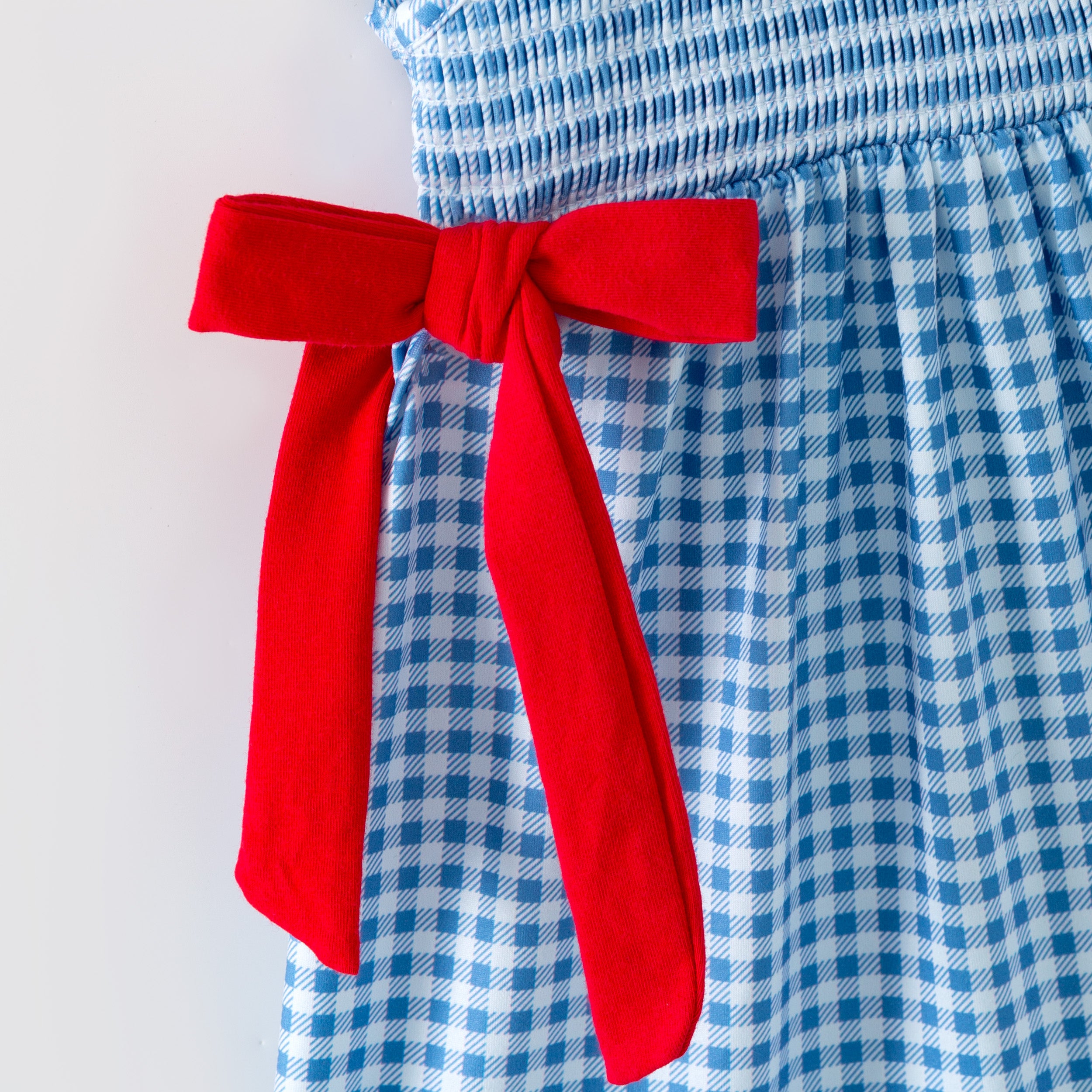 (In Stock)Sisters Spring&Summer Baseball Embroidery Smocked Dress&Romper