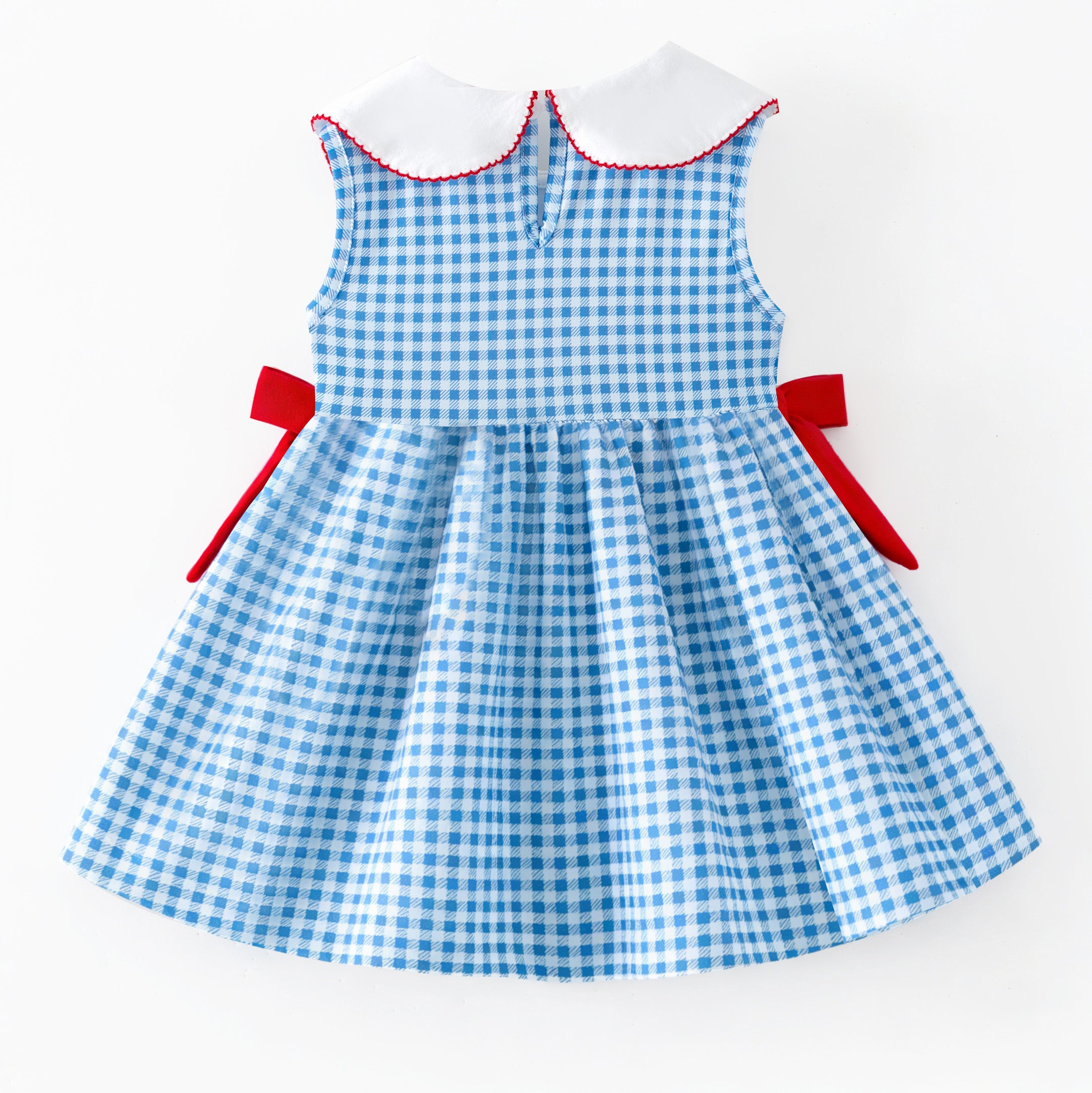 (In Stock)Sisters Spring&Summer Baseball Embroidery Smocked Dress&Romper