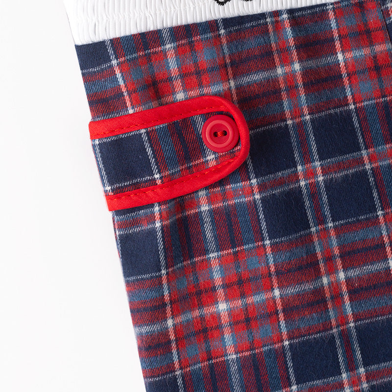 (In Stock)Toddler Boys Christmas Santa Claus Embroidery Smocked Romper