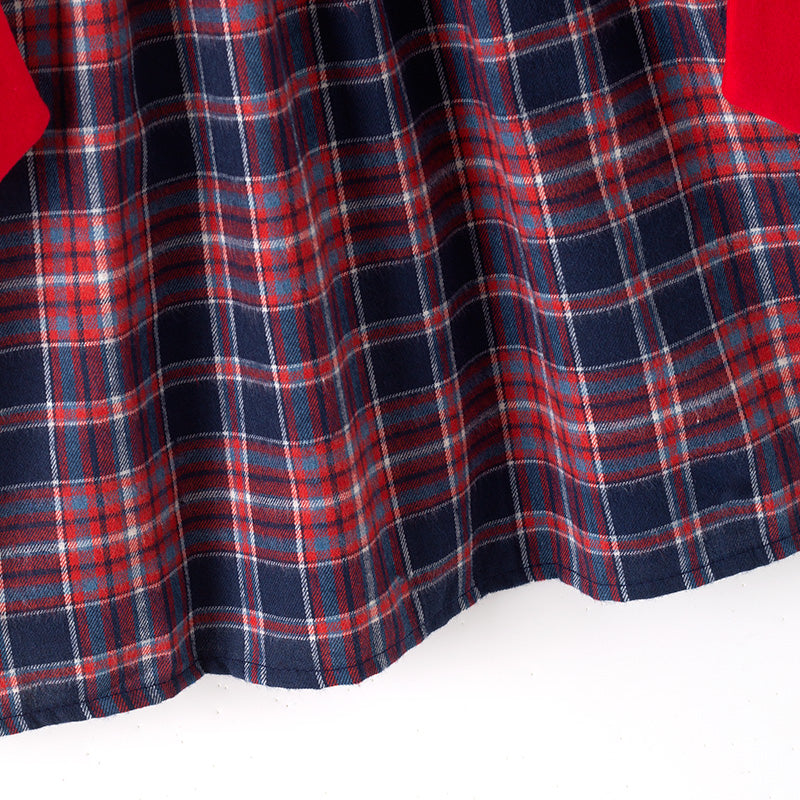 (In Stock)Girls Christmas Santa Claus Embroidery Smocked Dress