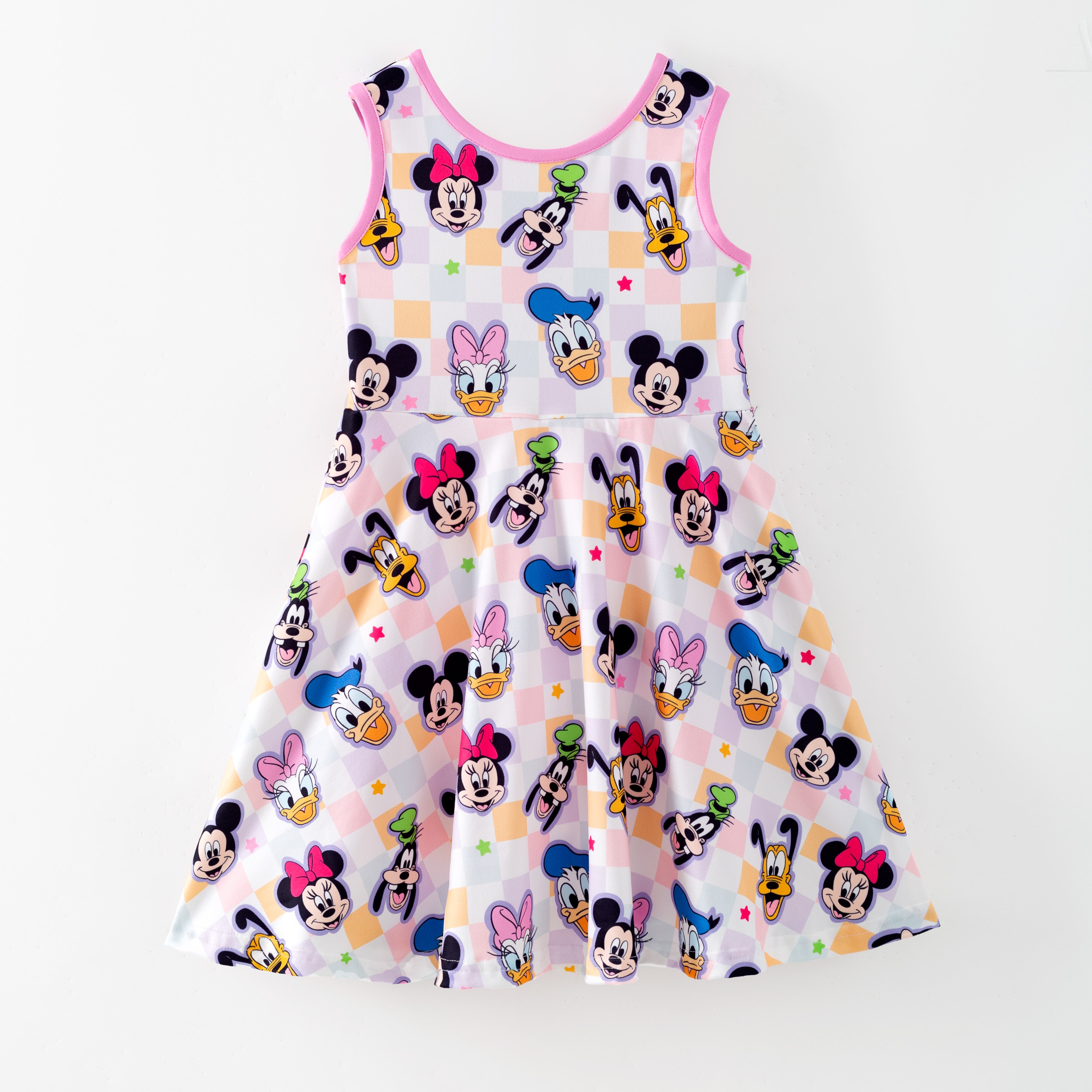(Pre Order,Prepack Zone)Girls Spring&Summer Cartoon Print Skort Dress(Mix Size)