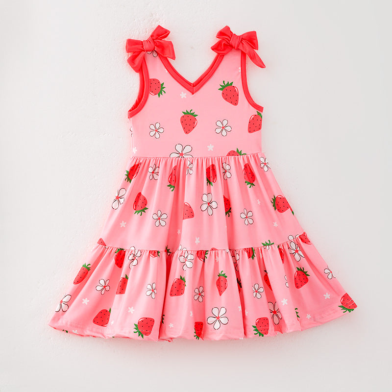 smocked waist dress Cabana Life - Seaside Smocked Waist Dress - Blue