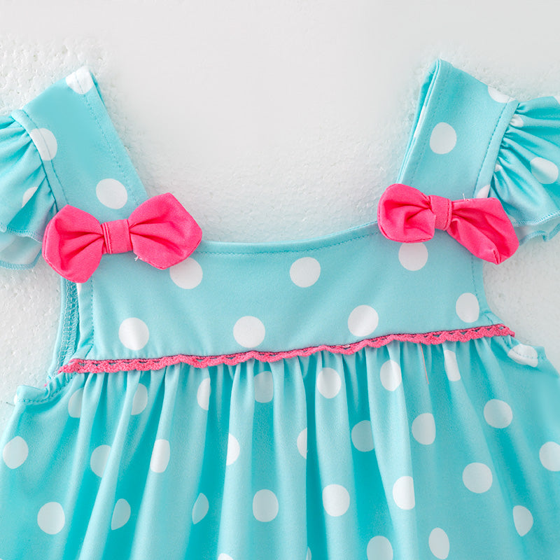 (In Stock)Girls Spring and Summer Flamingo Applique Denim Set