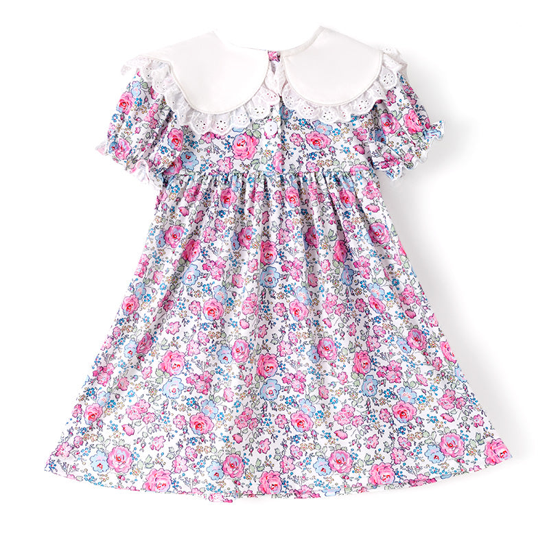 (In Stock)Girls Halloween&Thanksgiving Pumpkin Embroidery Dress