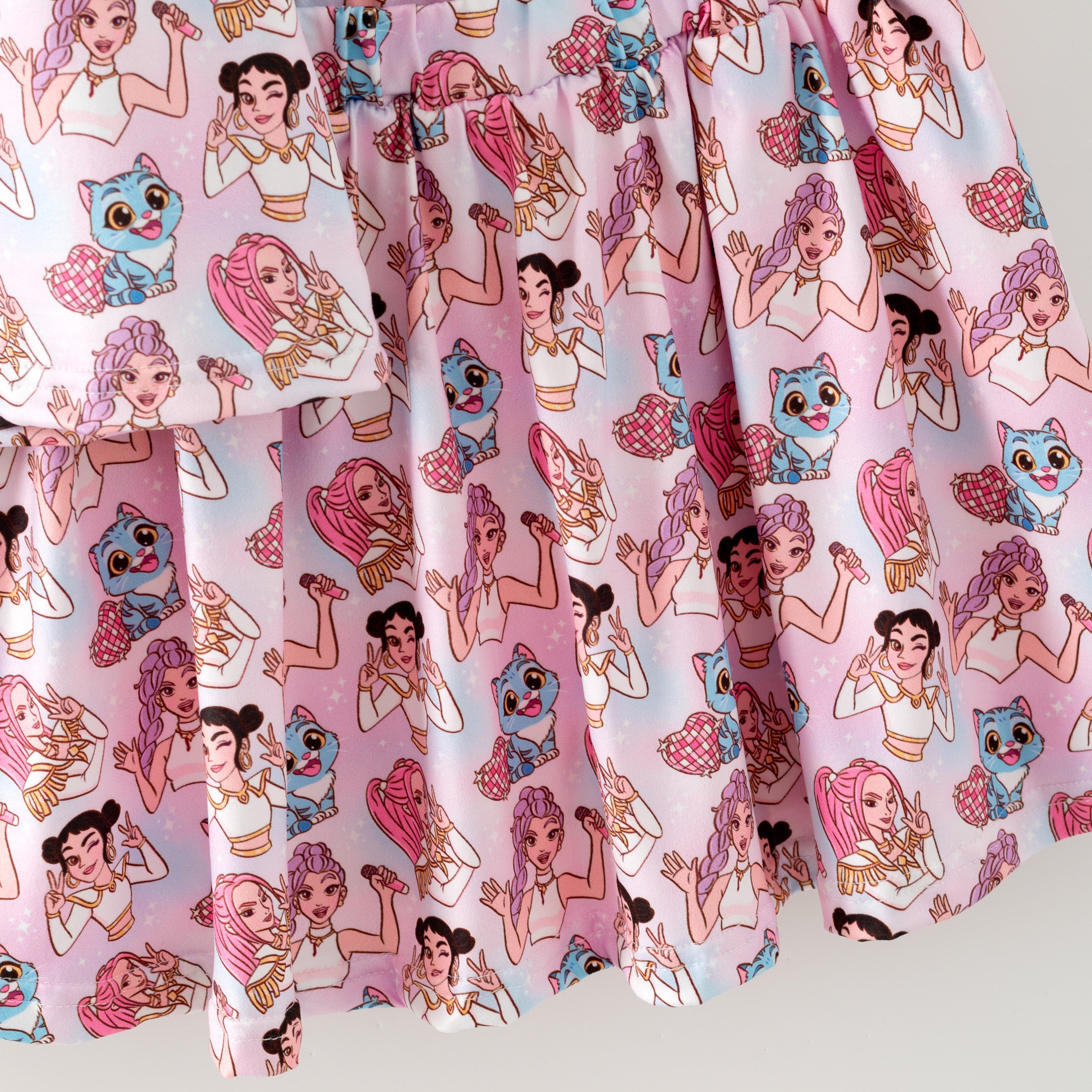 (Pre Order,Prepack Zone)Girls Movie Character Print Skort Set(Mix Size)