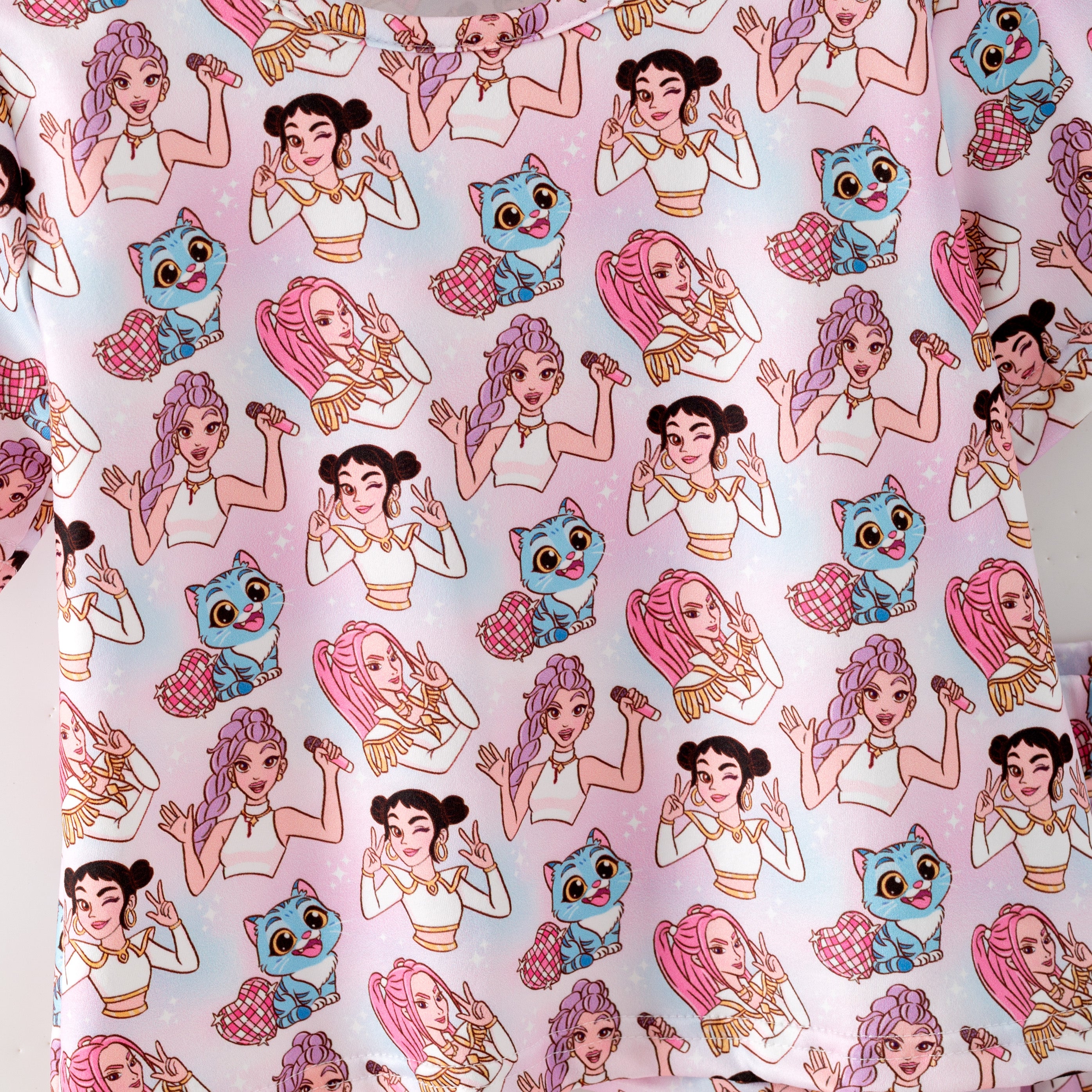 (Pre Order,Prepack Zone)Girls Movie Character Print Skort Set(Mix Size)