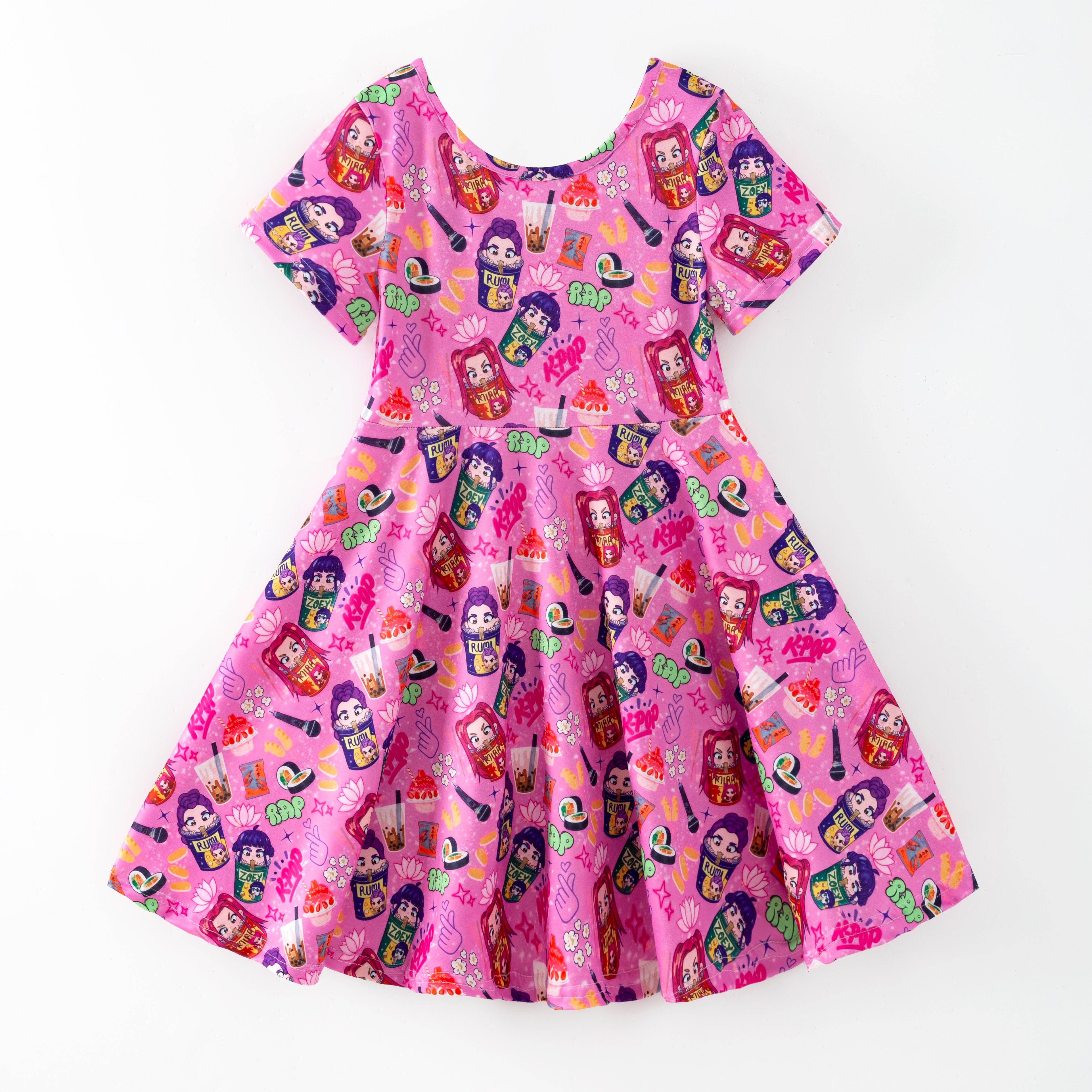 (Pre Order,Prepack Zone)Girls Movie Character Print Dress(Mix Size)