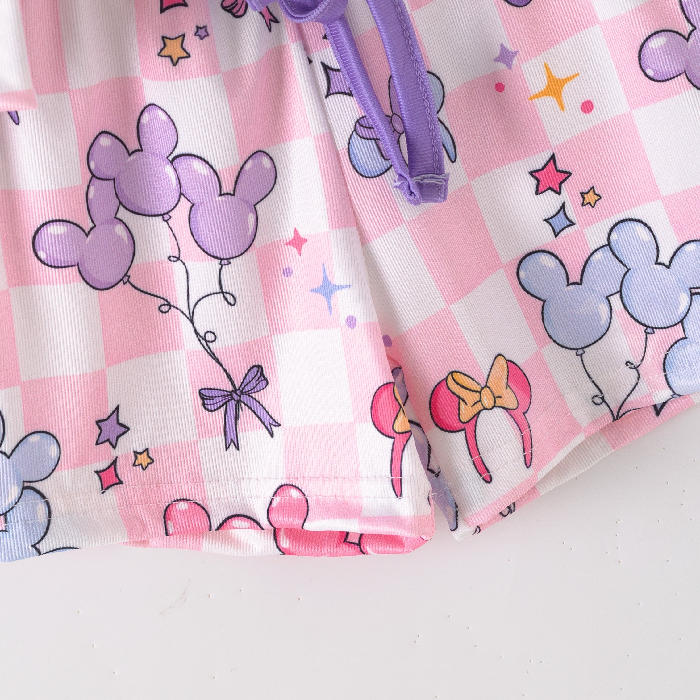 (Pre Order,Prepack Zone)Girls Magical World Print Shorts Set with Pockets
