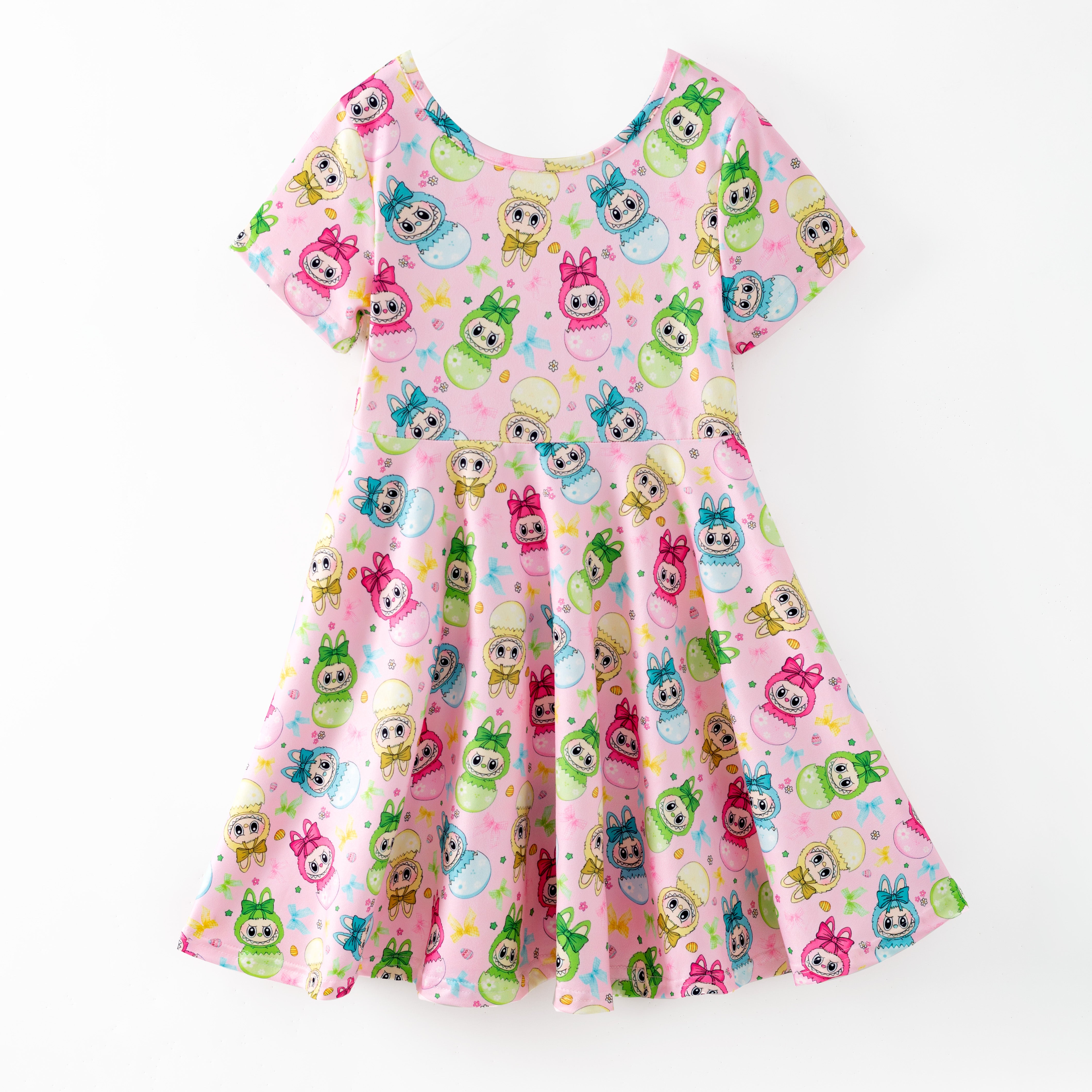 (Pre Order,Prepack Zone)Girls Cartoon LBB Print Dress(Mix Size)