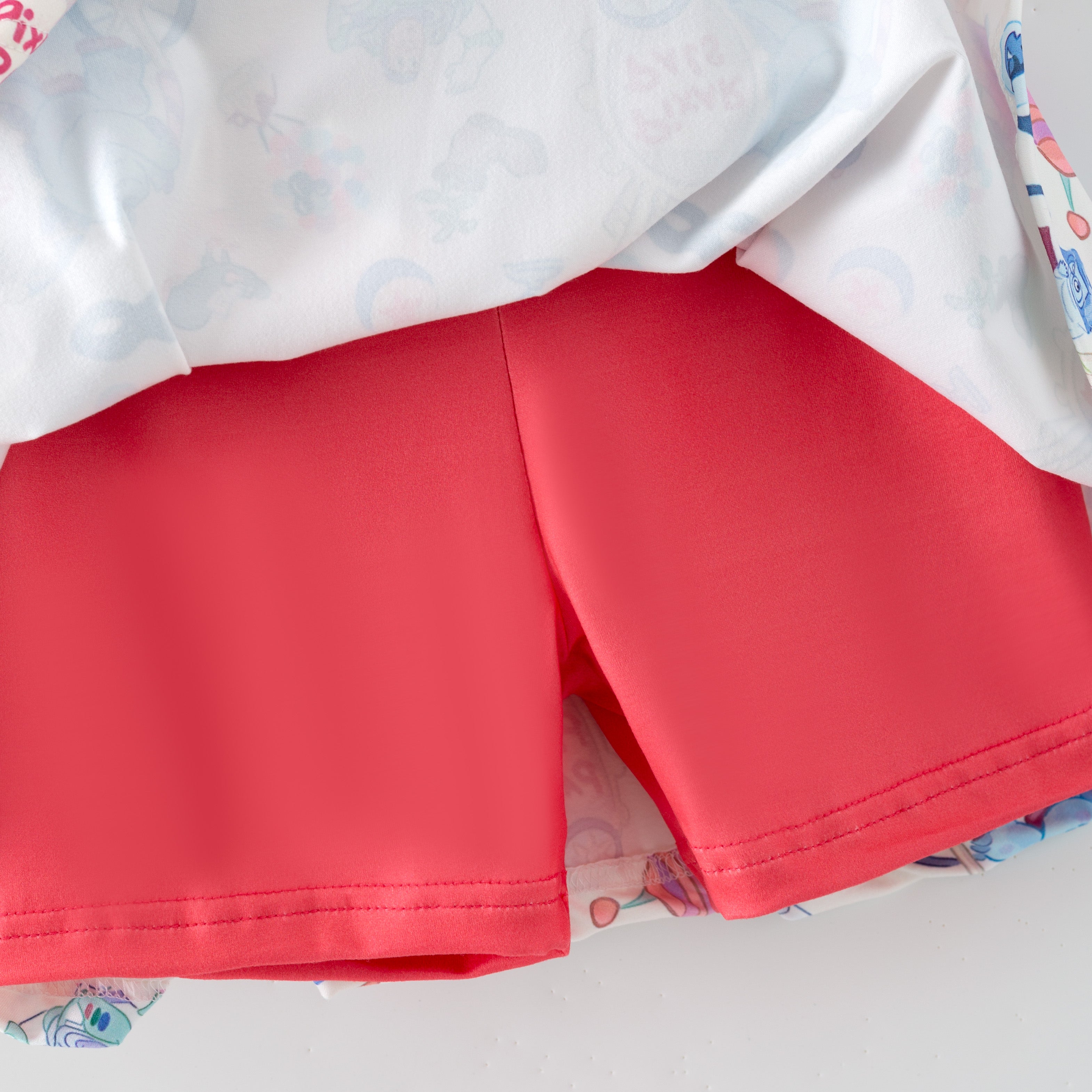 (Pre Order,Prepack Zone)Girls Cartoon Print Short Top Skort Set(Mix Size)