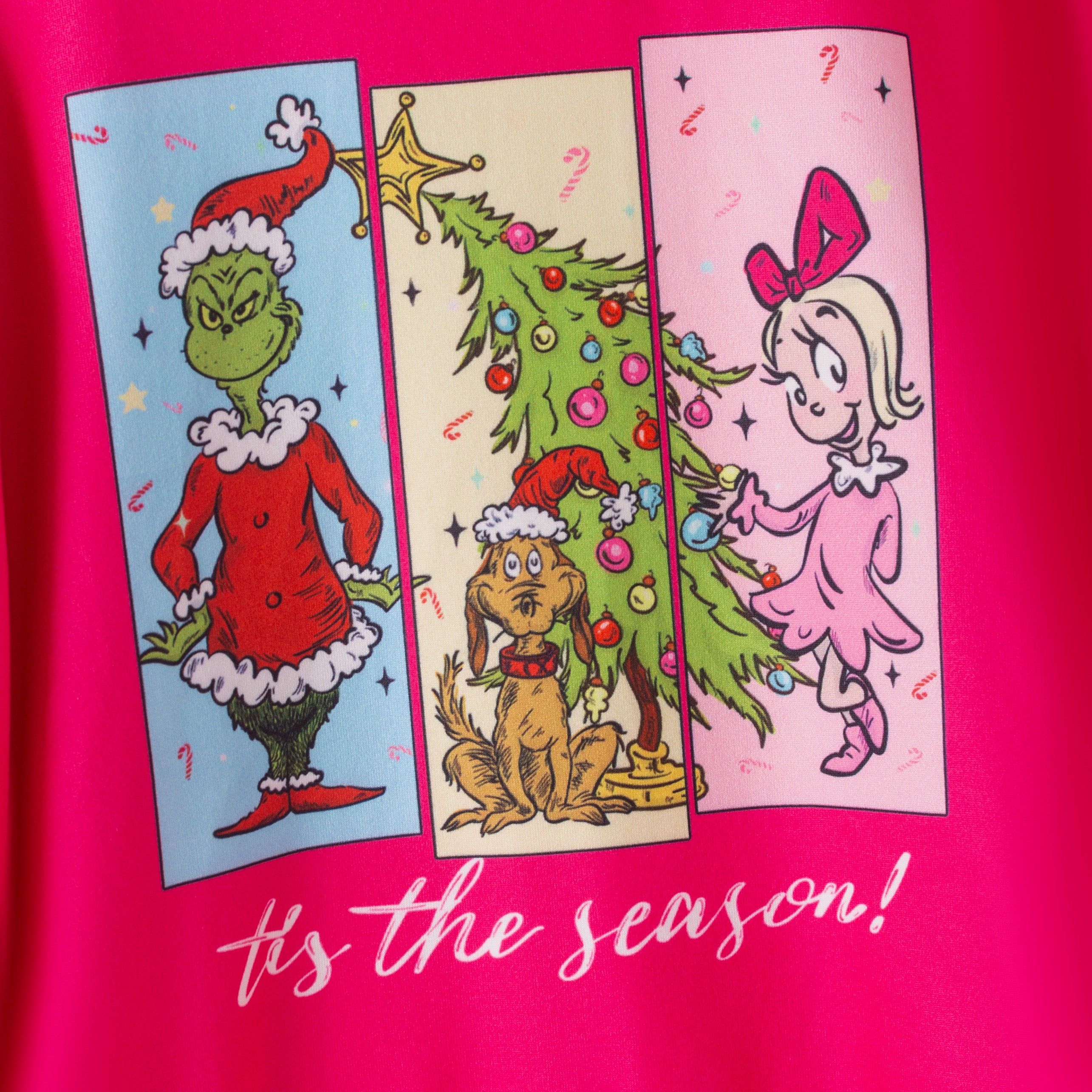 (Pre Order,Prepack Zone)Girls Christmas Cartoon Print Sweatshirt Bell Pants Set