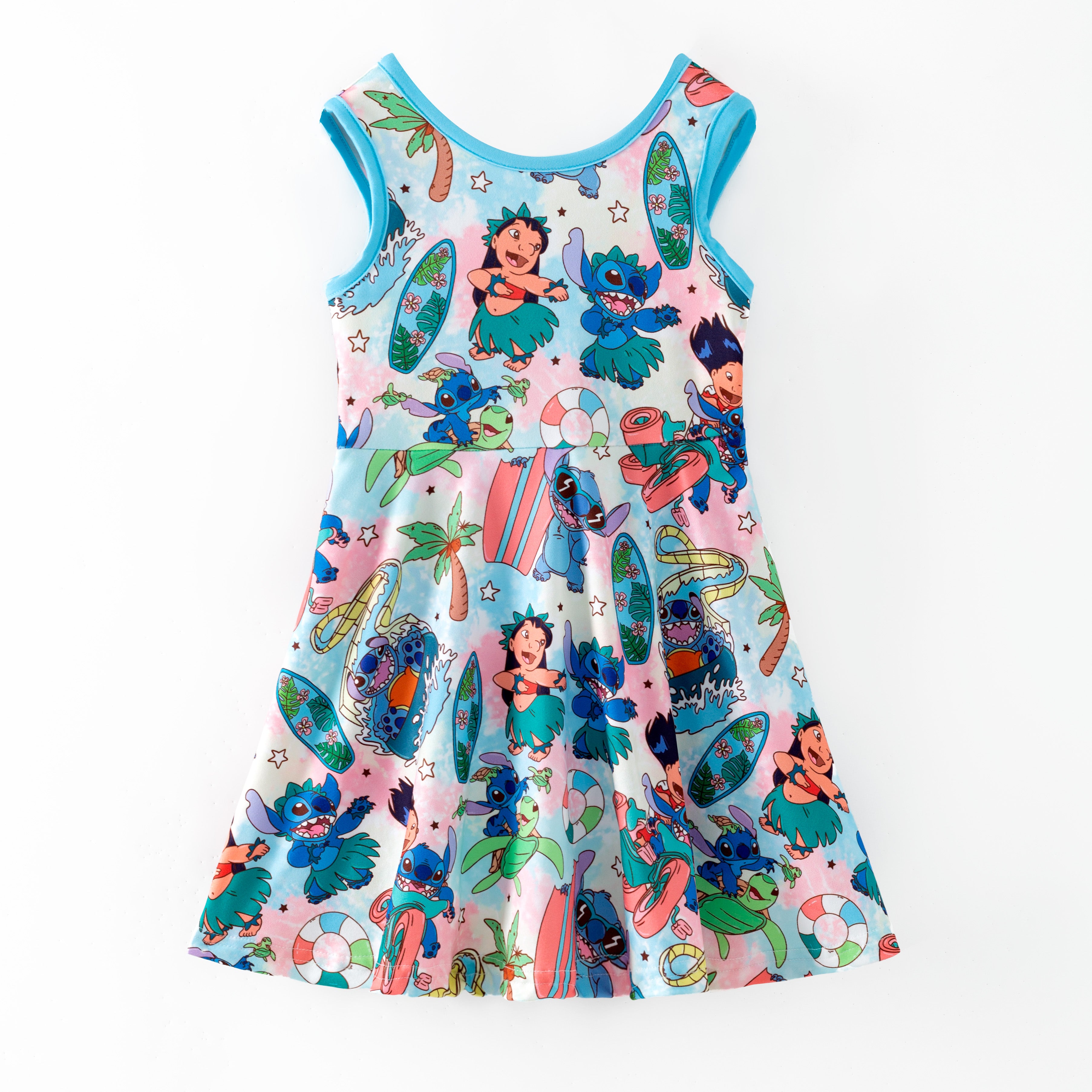 (Pre Order,Prepack Zone)Girls Cartoon Print Skort Dress(Mix Size)