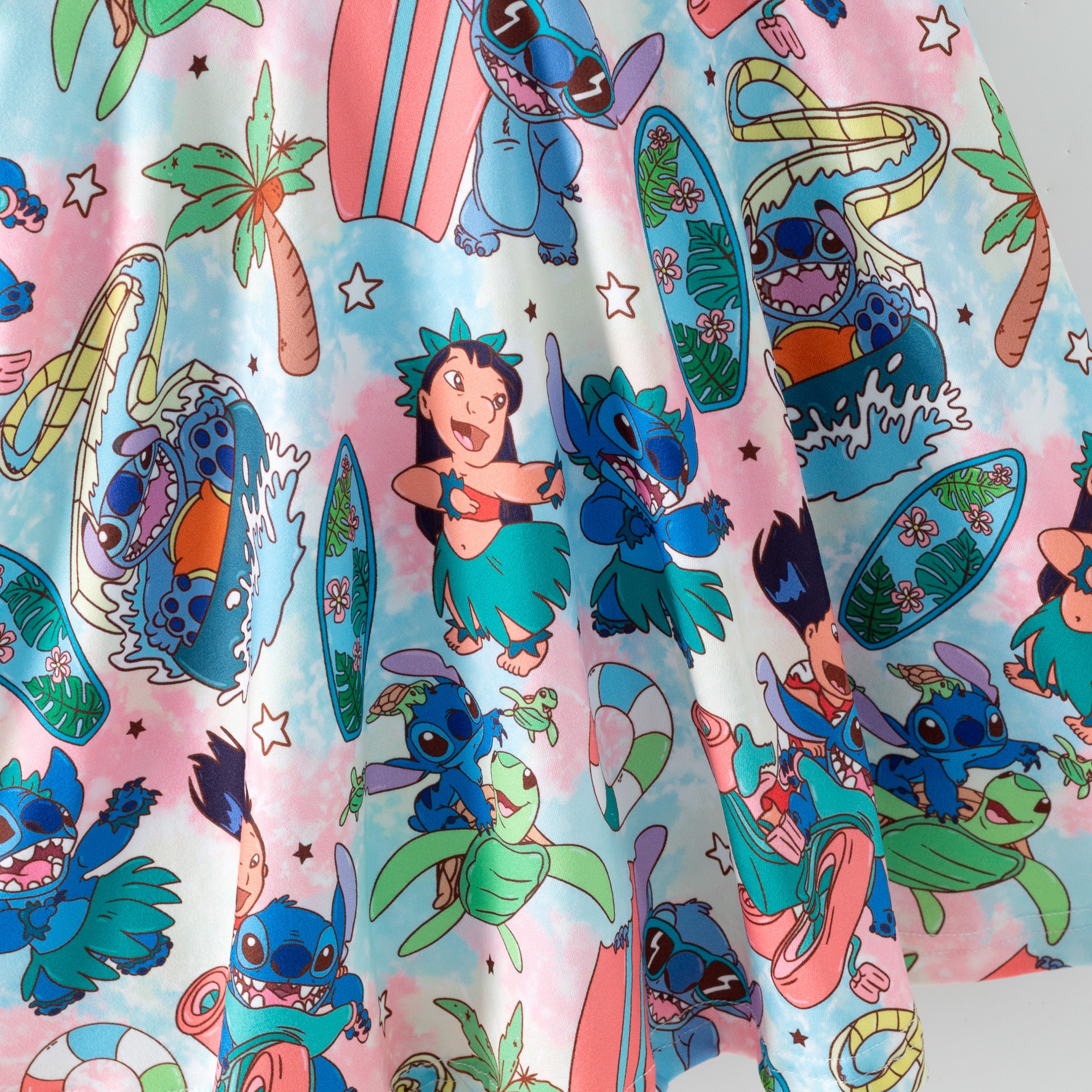 (Pre Order,Prepack Zone)Girls Cartoon Print Skort Dress(Mix Size)