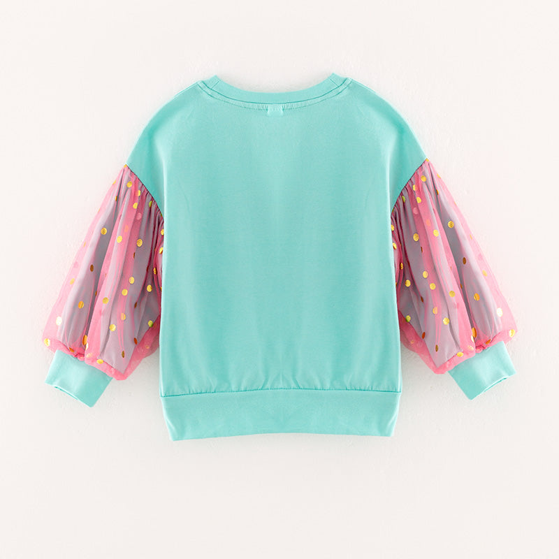 (In Stock G22-3-2)Girls Christmas Print T-shirt