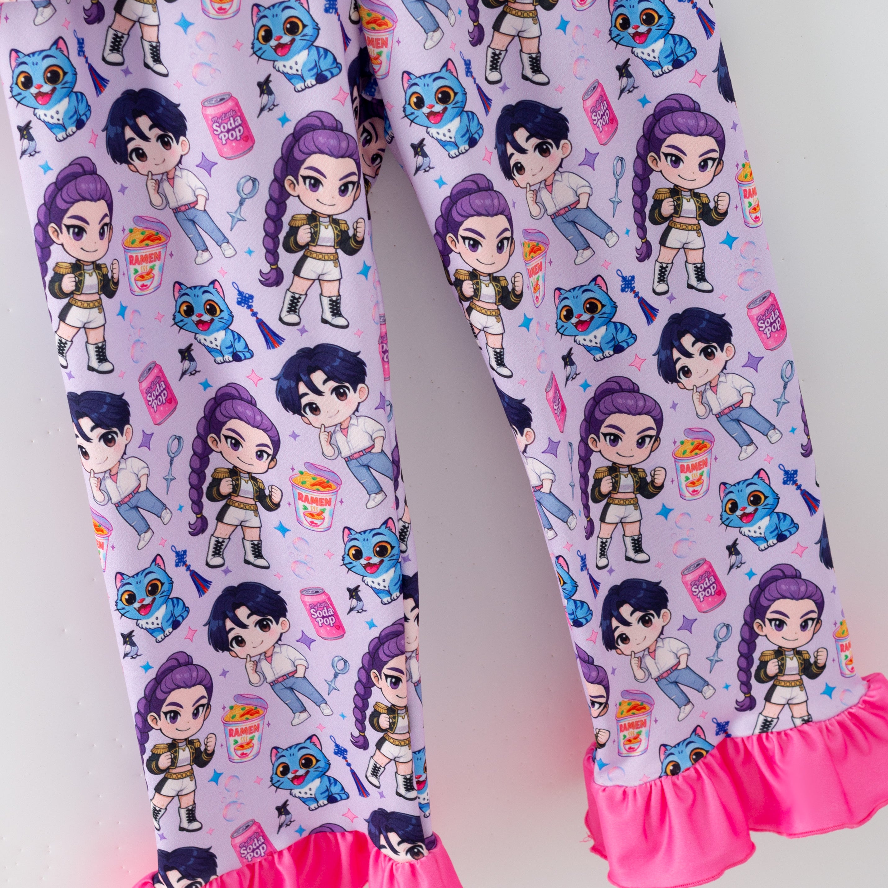 (Pre Order,Prepack Zone)Girls Movie Character Print Pajamas(Mix Size)