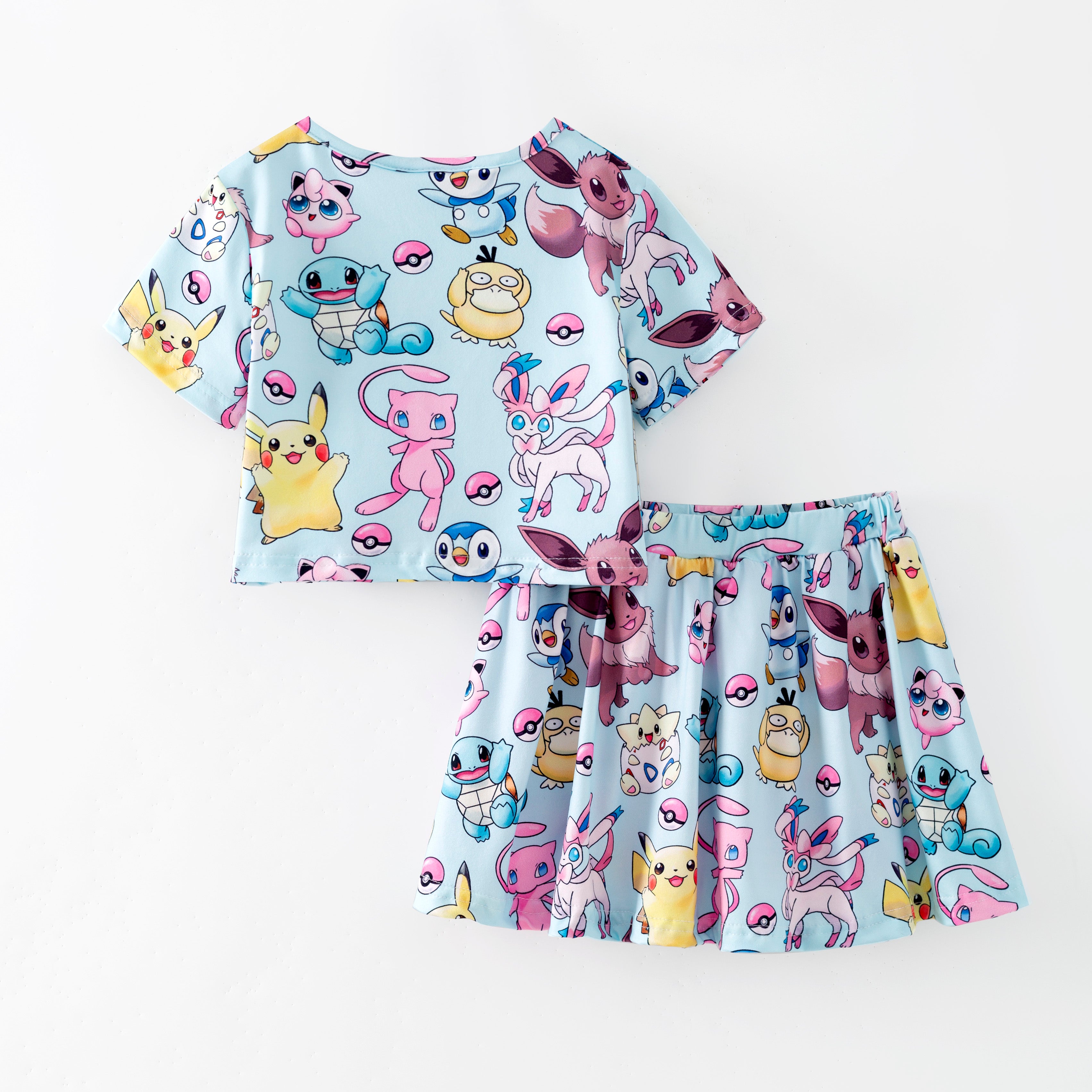 (Pre Order,Prepack Zone)Girls Spring&Summer Cartoon Print Dress,Skort Set,Top(Mix Size)